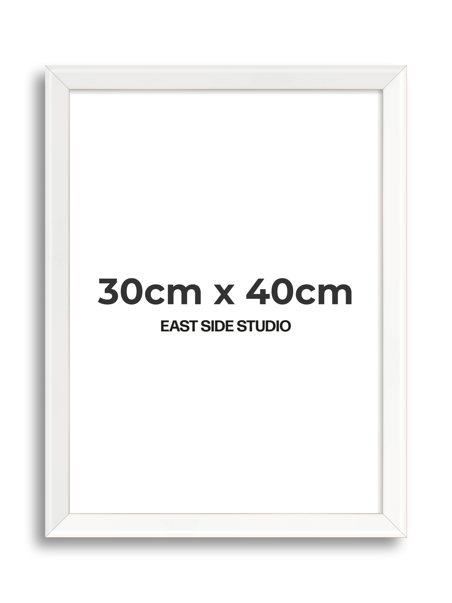 White Lacquer 30cm x 40cm picture frame