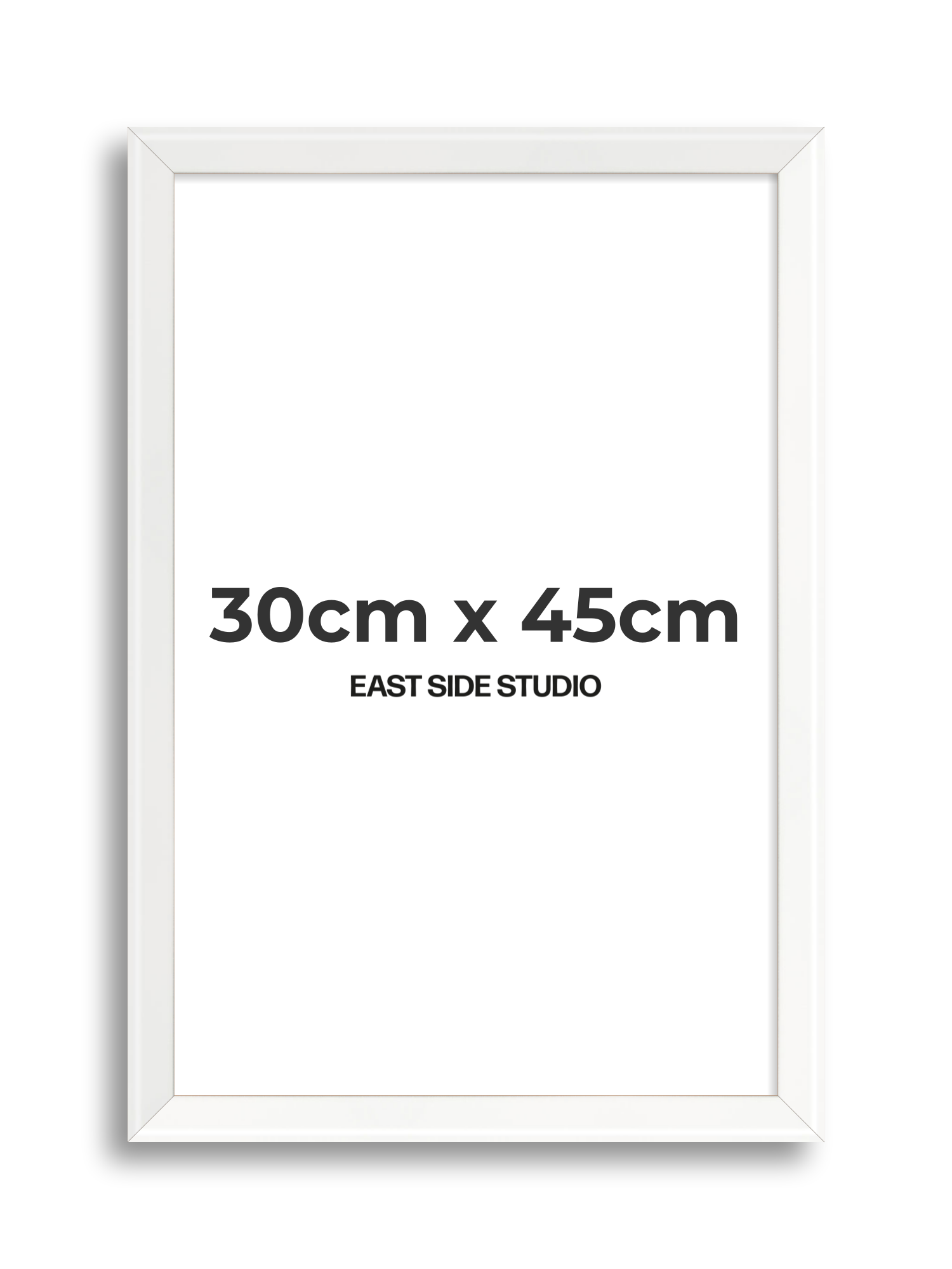 White Lacquer 30cm x 45cm picture frame