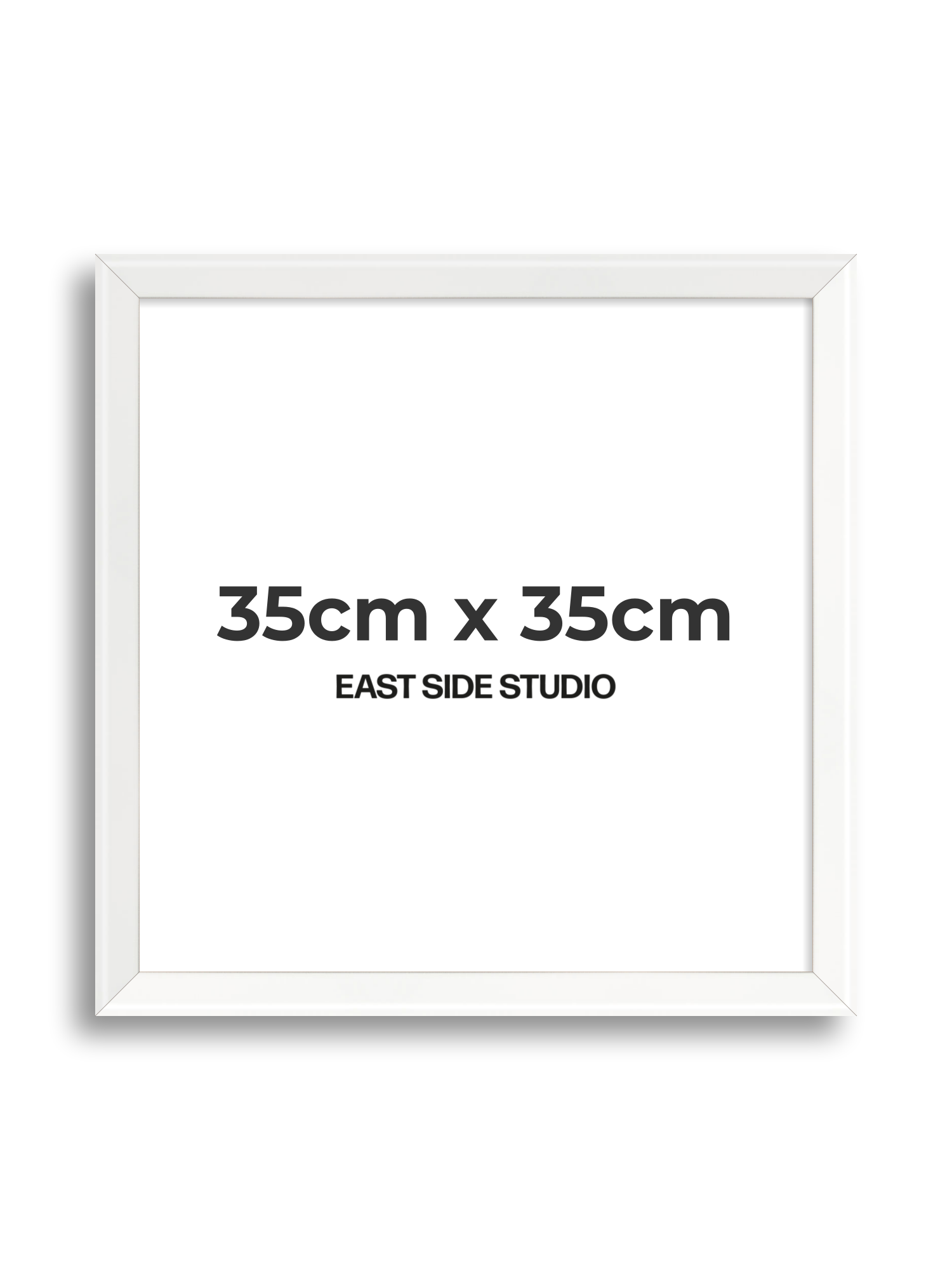 White Lacquer 35cm x 35cm picture frame
