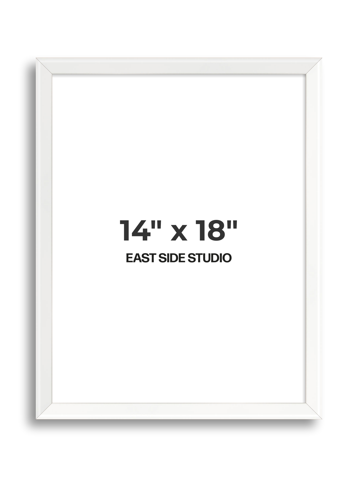White Lacquer 14" x 18" picture frame