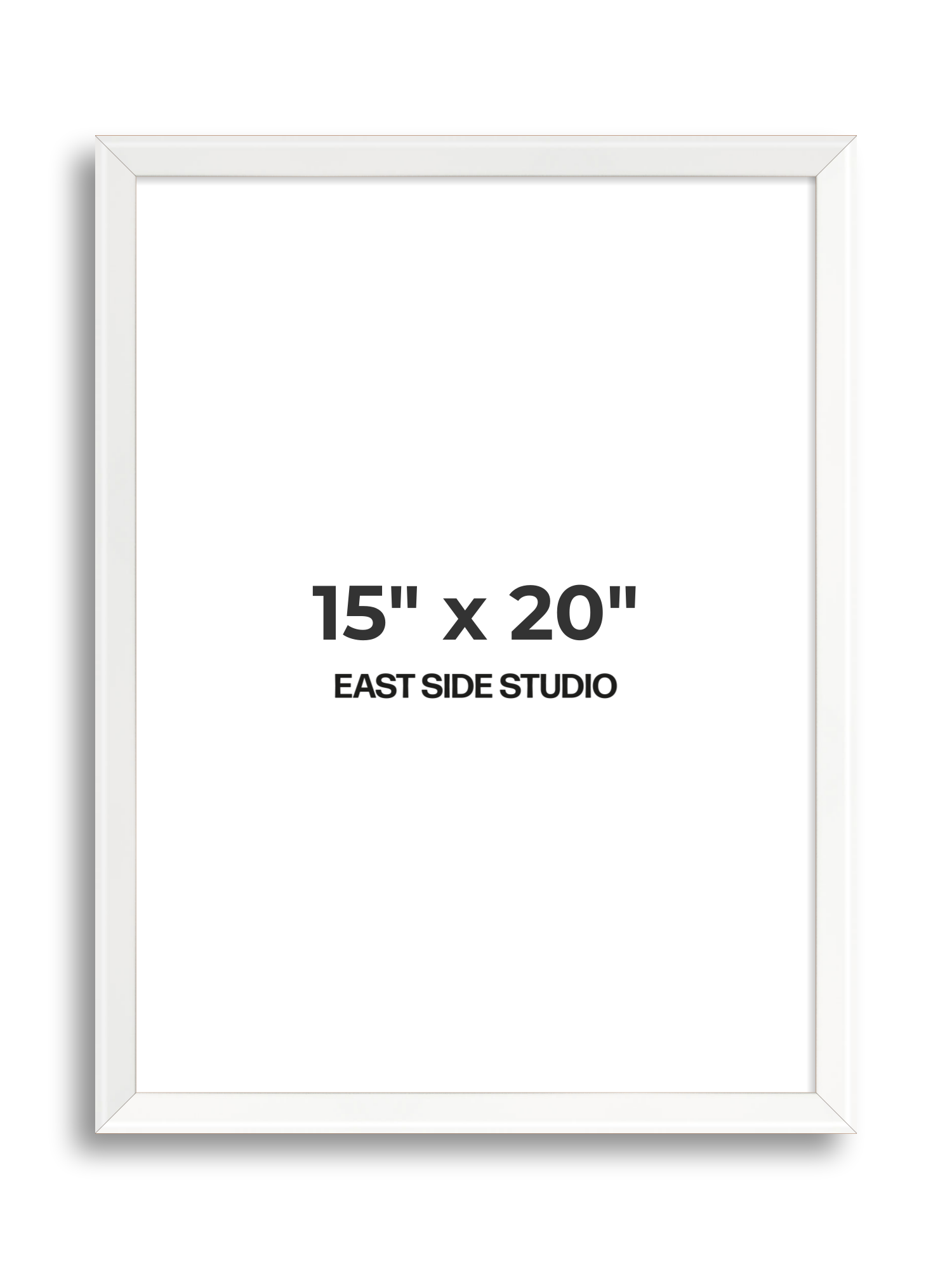White Lacquer 15" x 20" picture frame