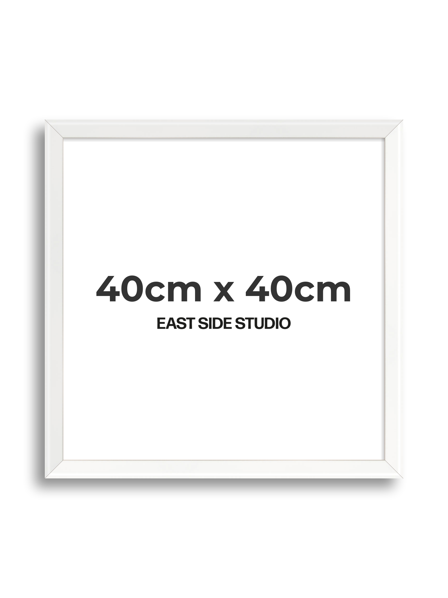 White Lacquer 40cm x 40cm picture frame
