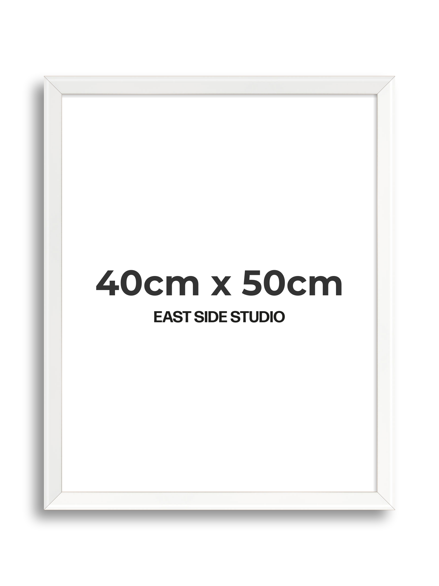 White Lacquer 40cm x 50cm picture frame
