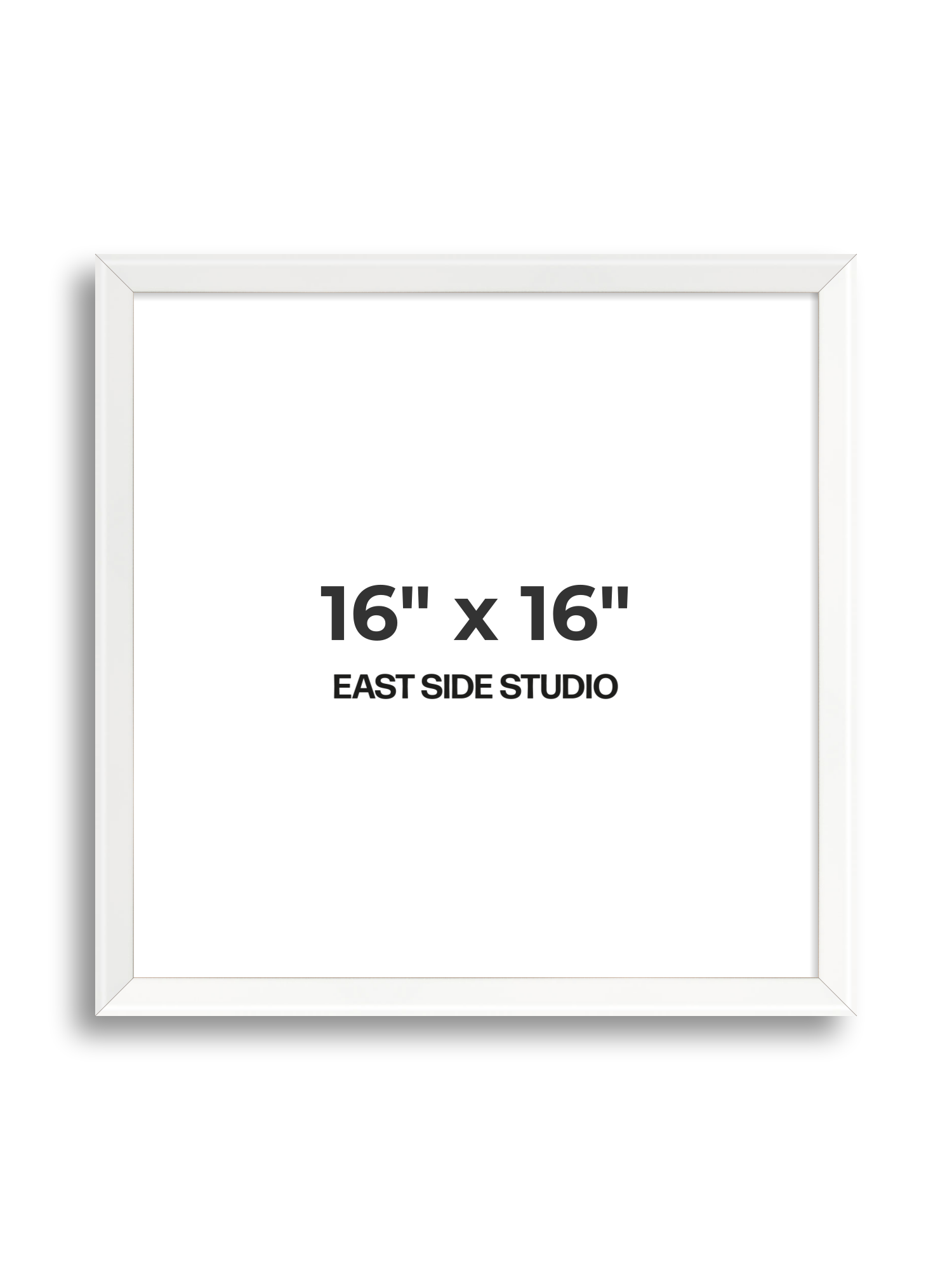 White Lacquer 16" x 16" picture frame