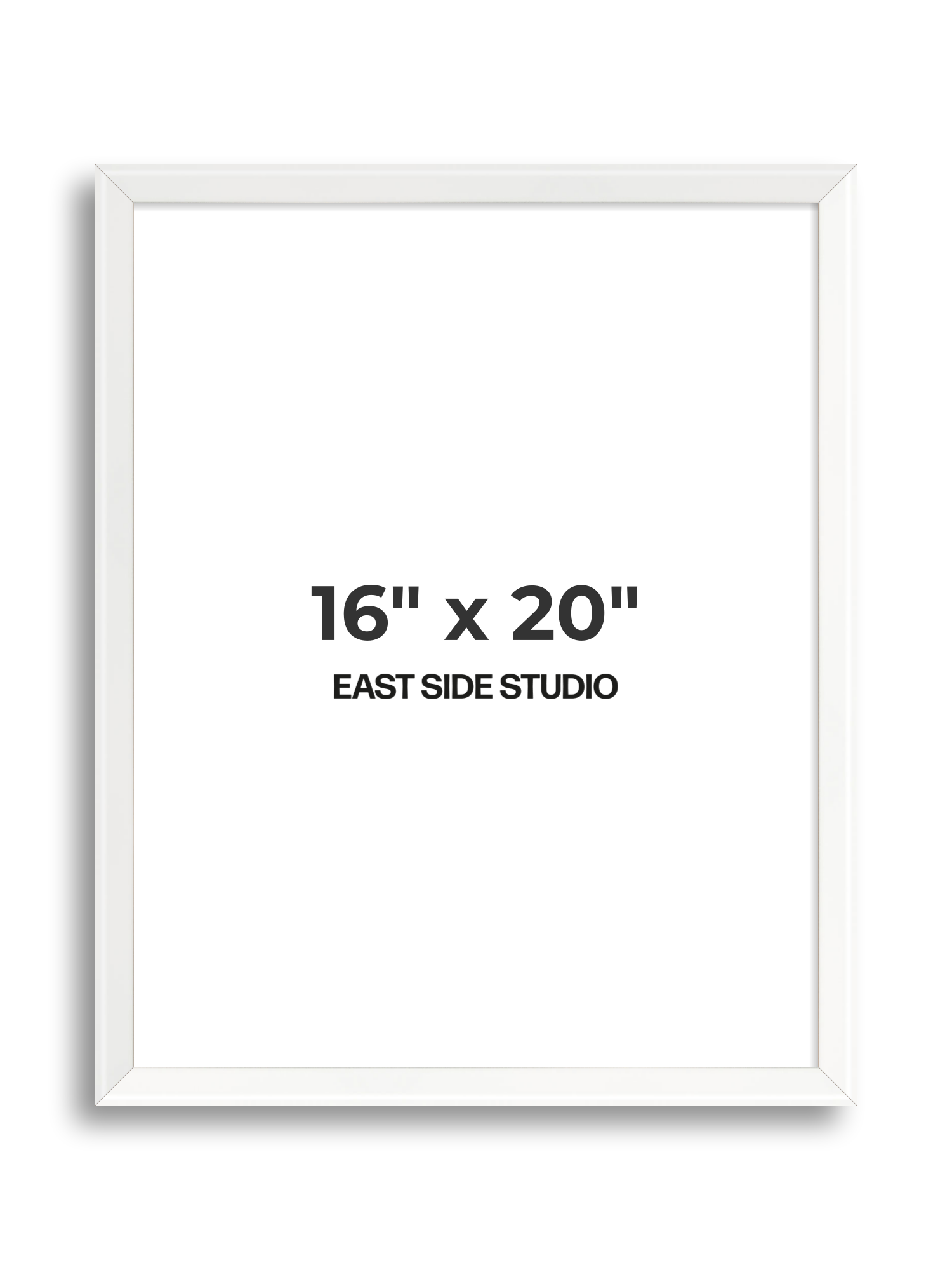 White Lacquer 16" x 20" picture frame