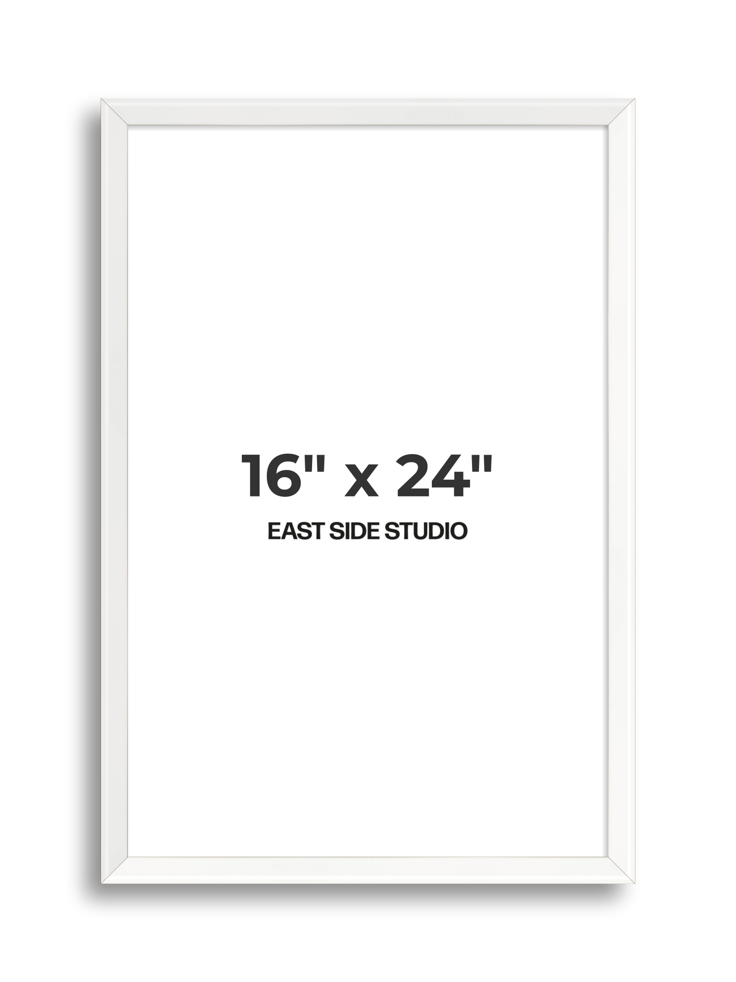 White Lacquer 16" x 24" picture frame