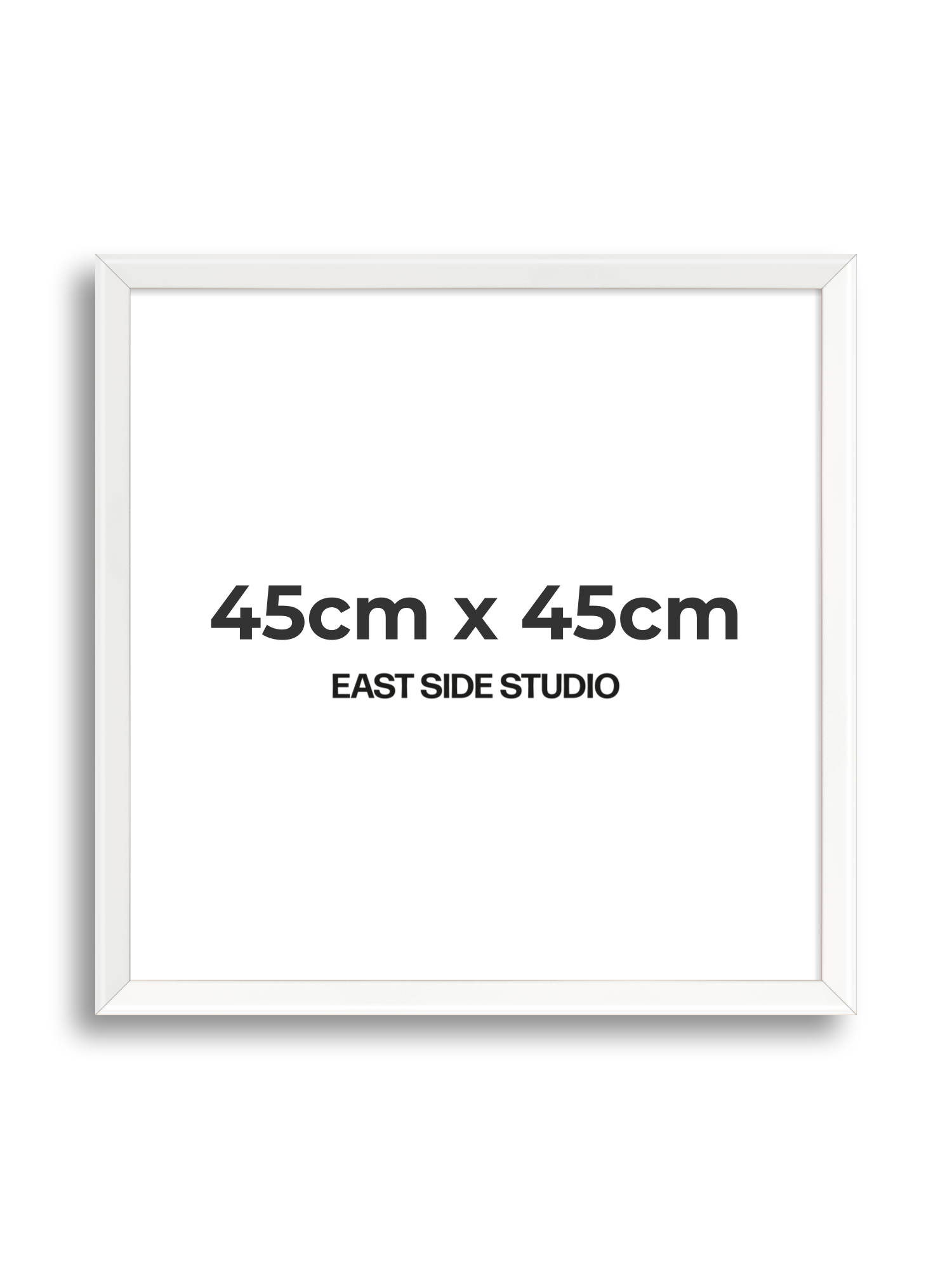White Lacquer 45cm x 45cm picture frame