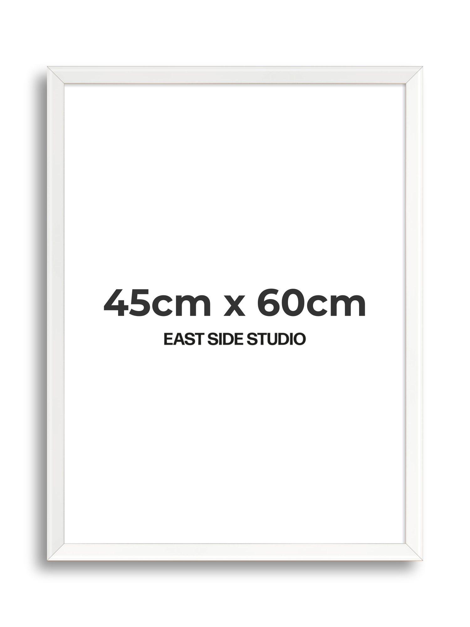 White Lacquer 45cm x 60cm picture frame