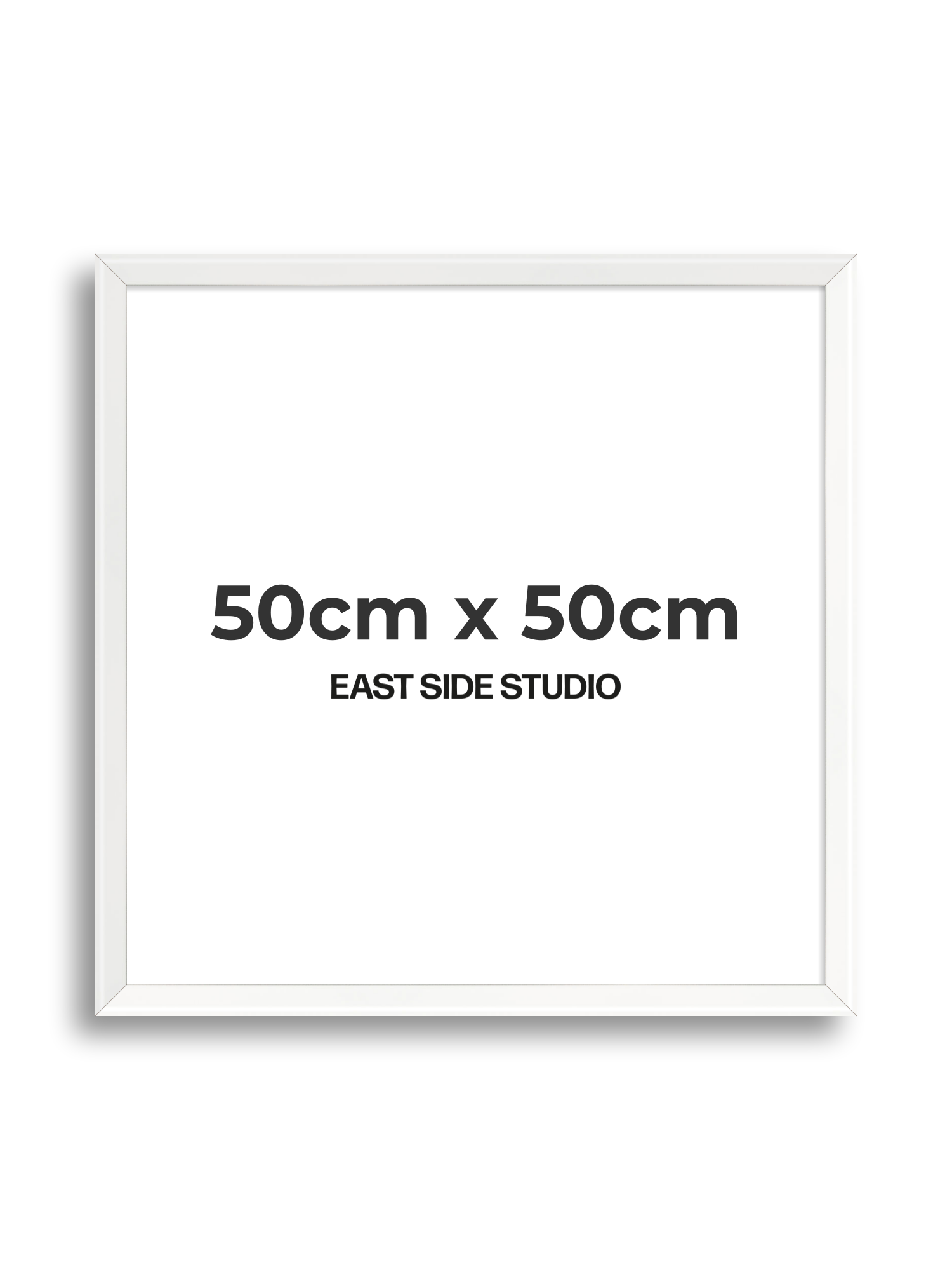 White Lacquer 50cm x 50cm picture frame