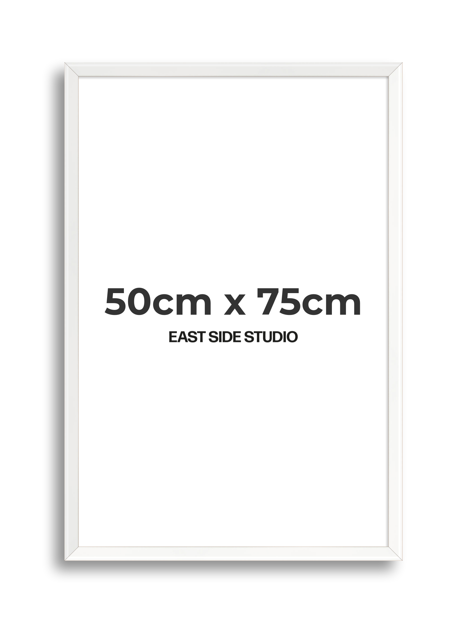 White Lacquer 50cm x 75cm picture frame