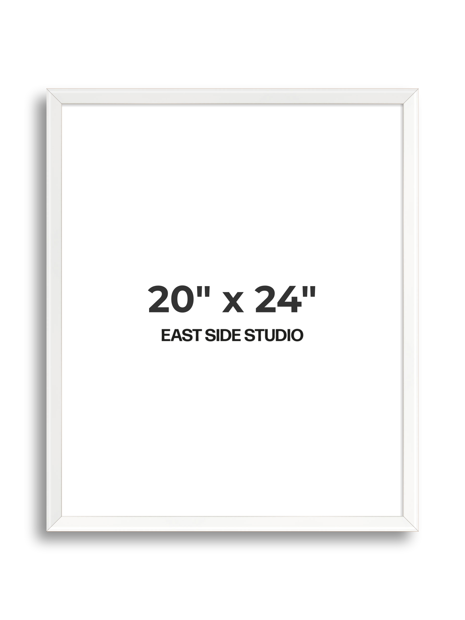 White Lacquer 20" x 24" picture frame
