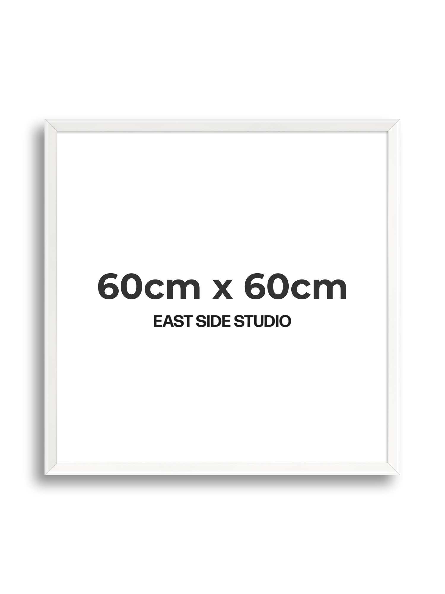 White Lacquer 60cm x 60cm picture frame
