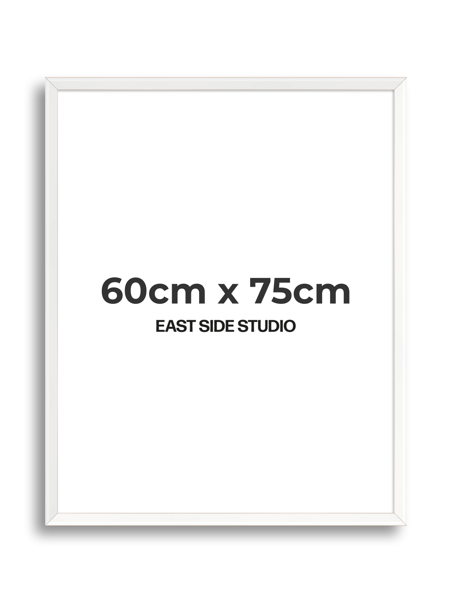 White Lacquer 60cm x 75cm picture frame