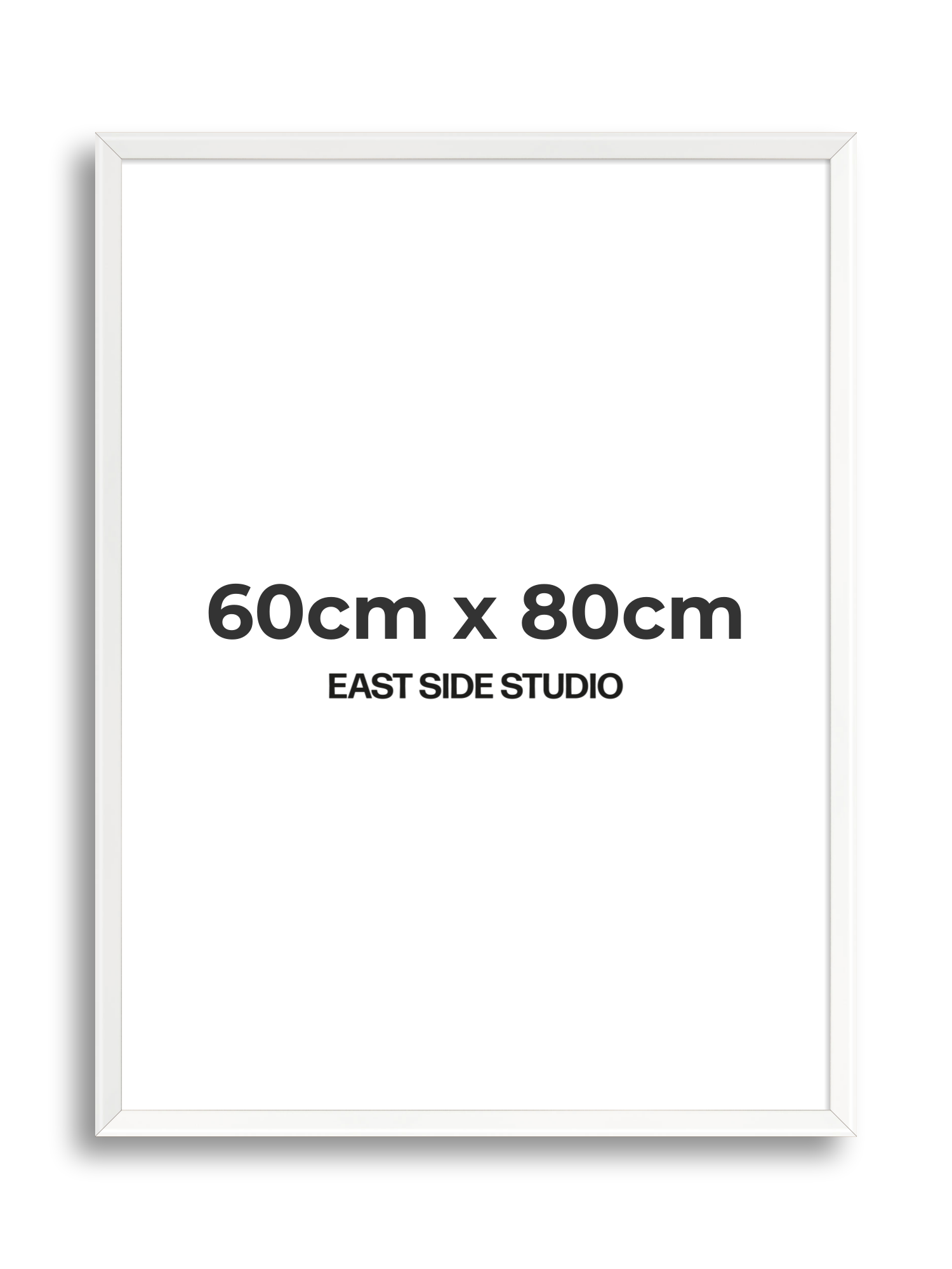 White Lacquer 60cm x 80cm picture frame
