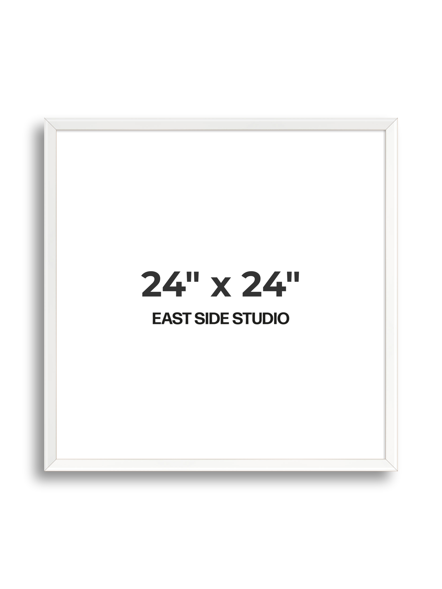 White Lacquer 24" x 24" picture frame