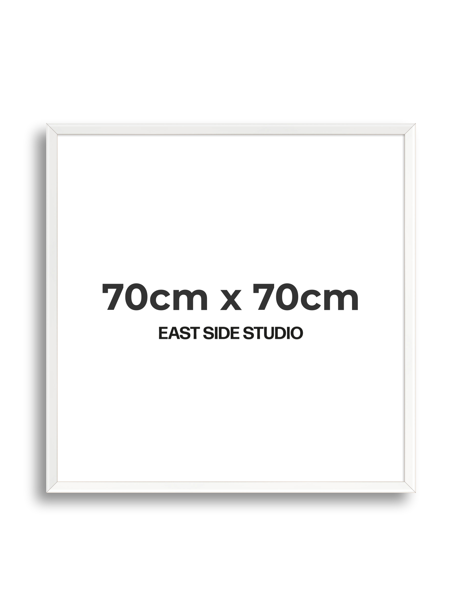 White Lacquer 70cm x 70cm picture frame
