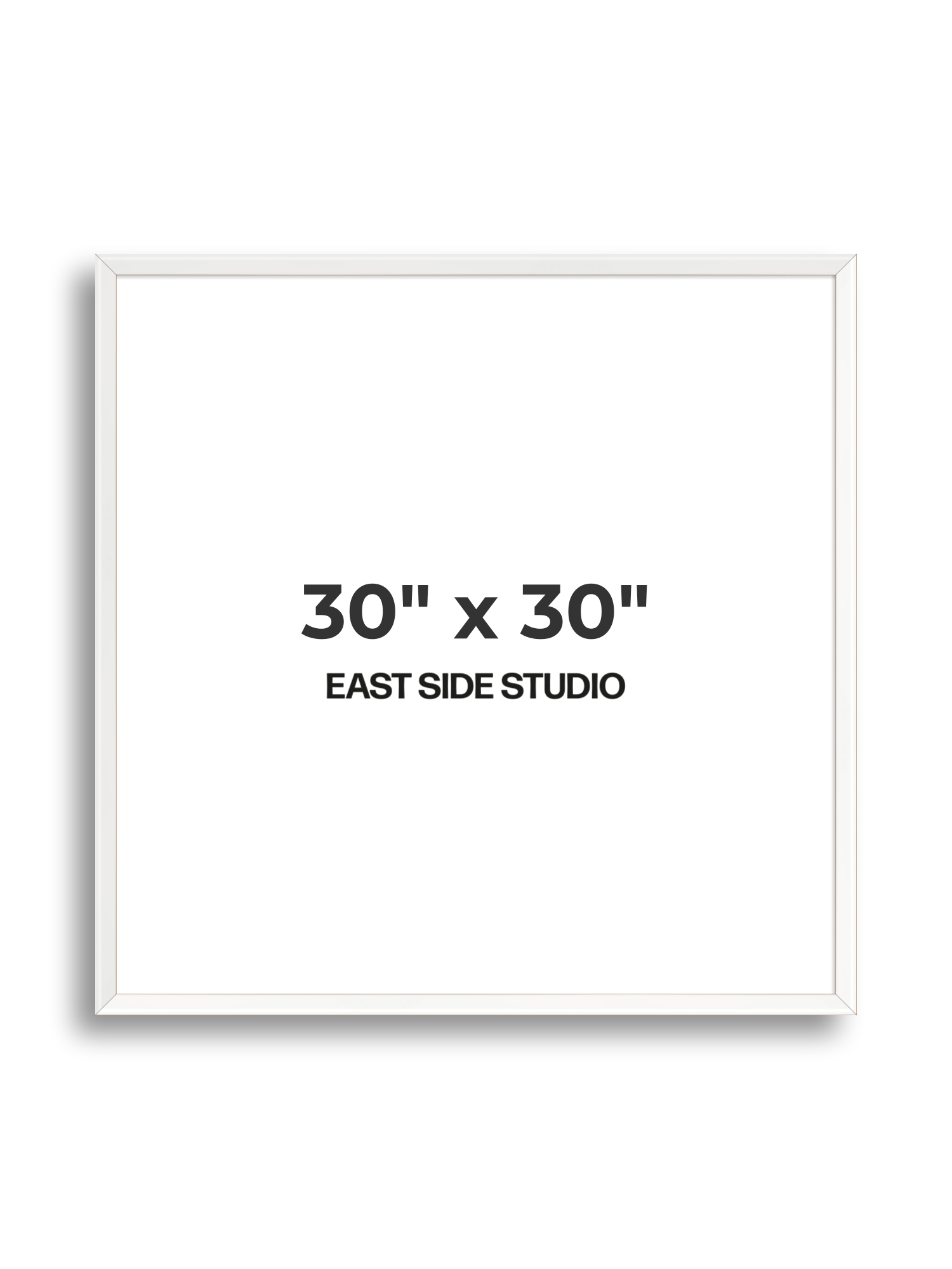 White Lacquer 30" x 30" picture frame