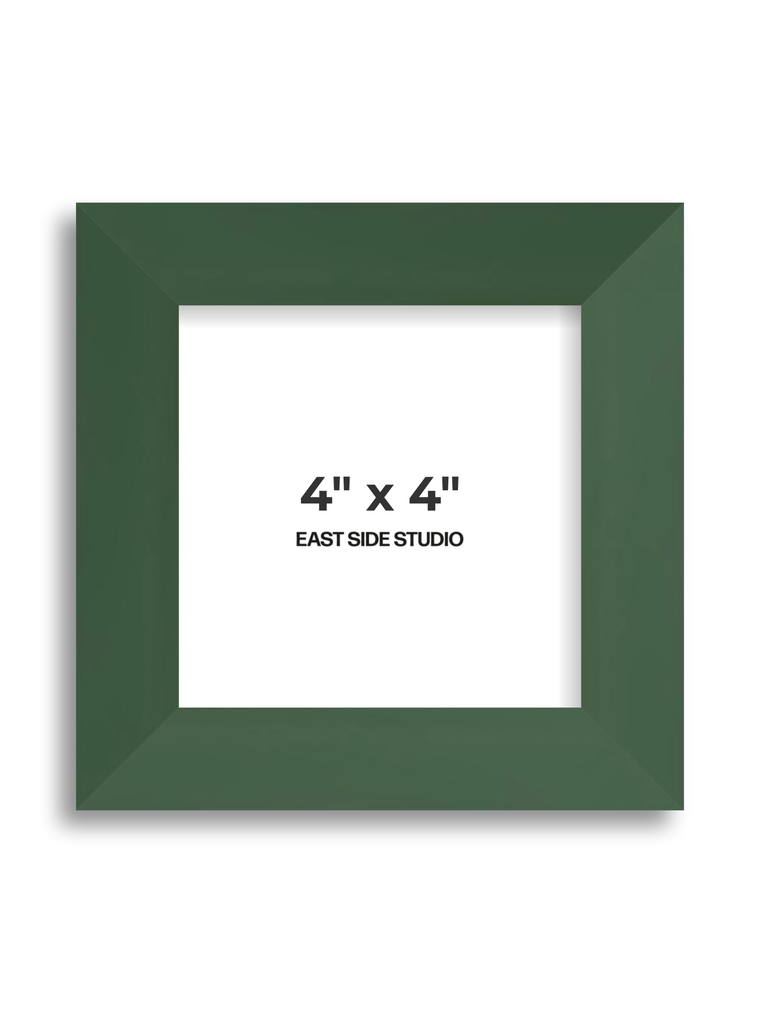 Forest Green 4" x 4" picture frame