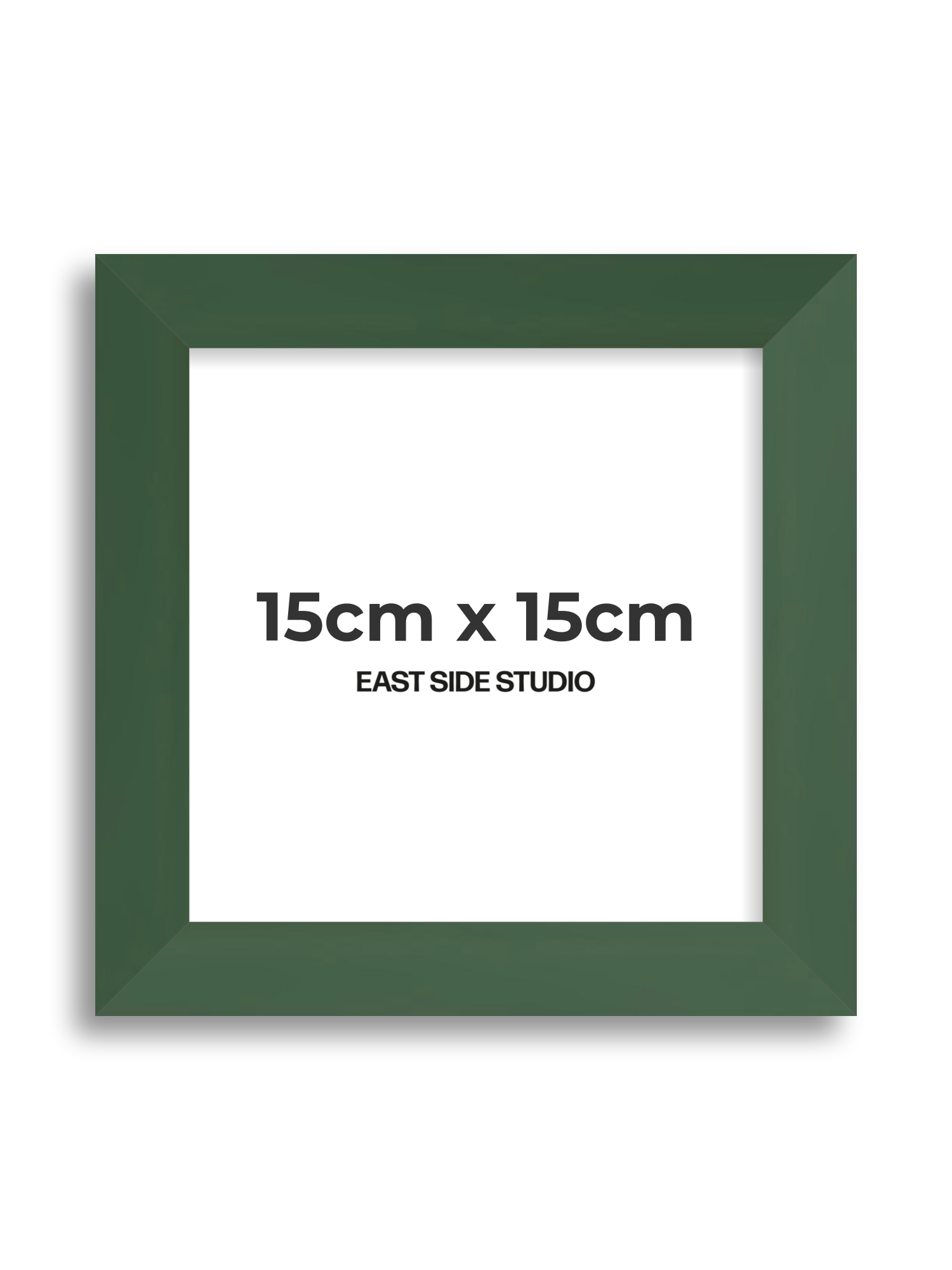 Forest Green 15cm x 15cm picture frame