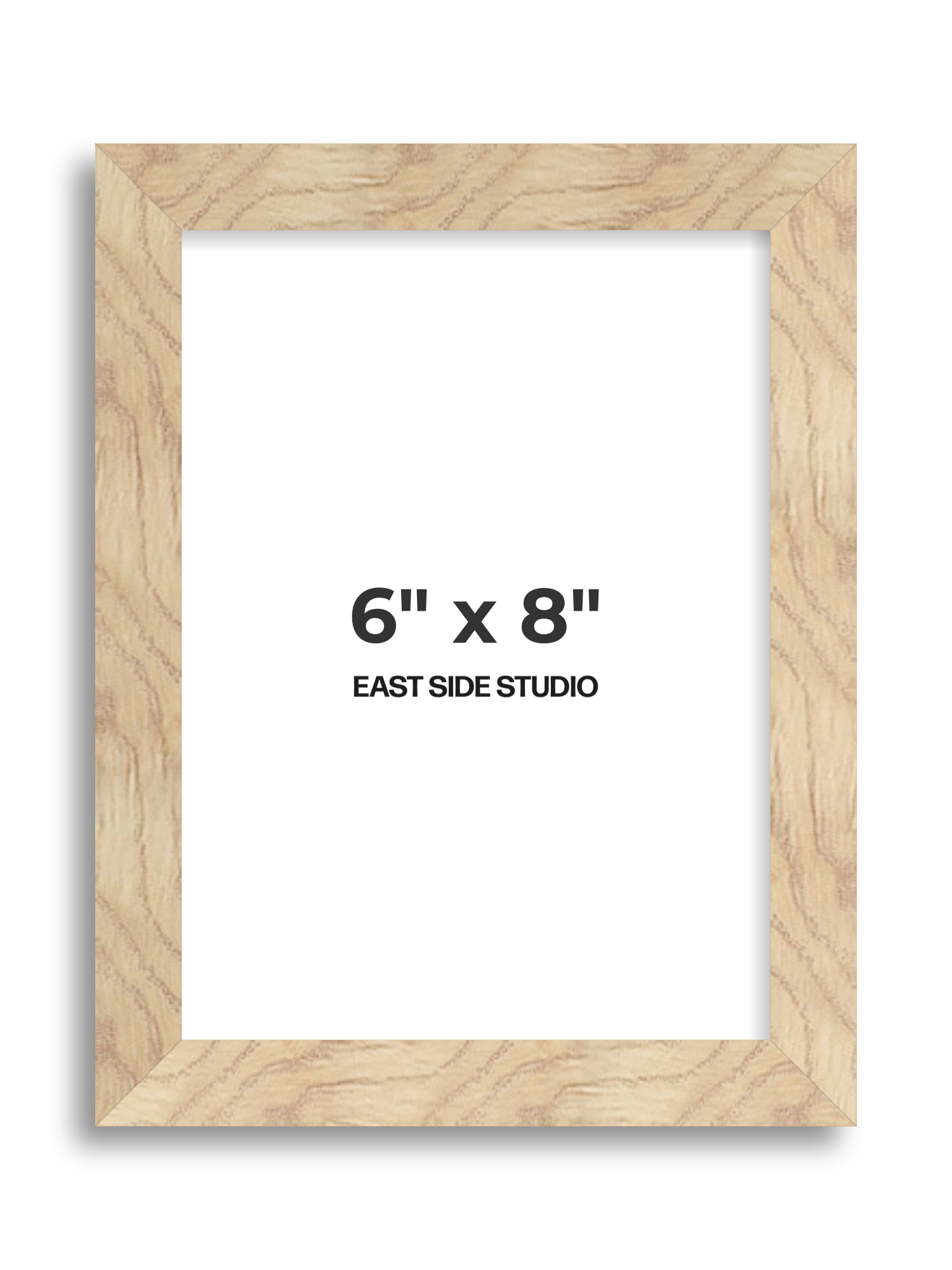 Oak Foil 6" x 8" picture frame