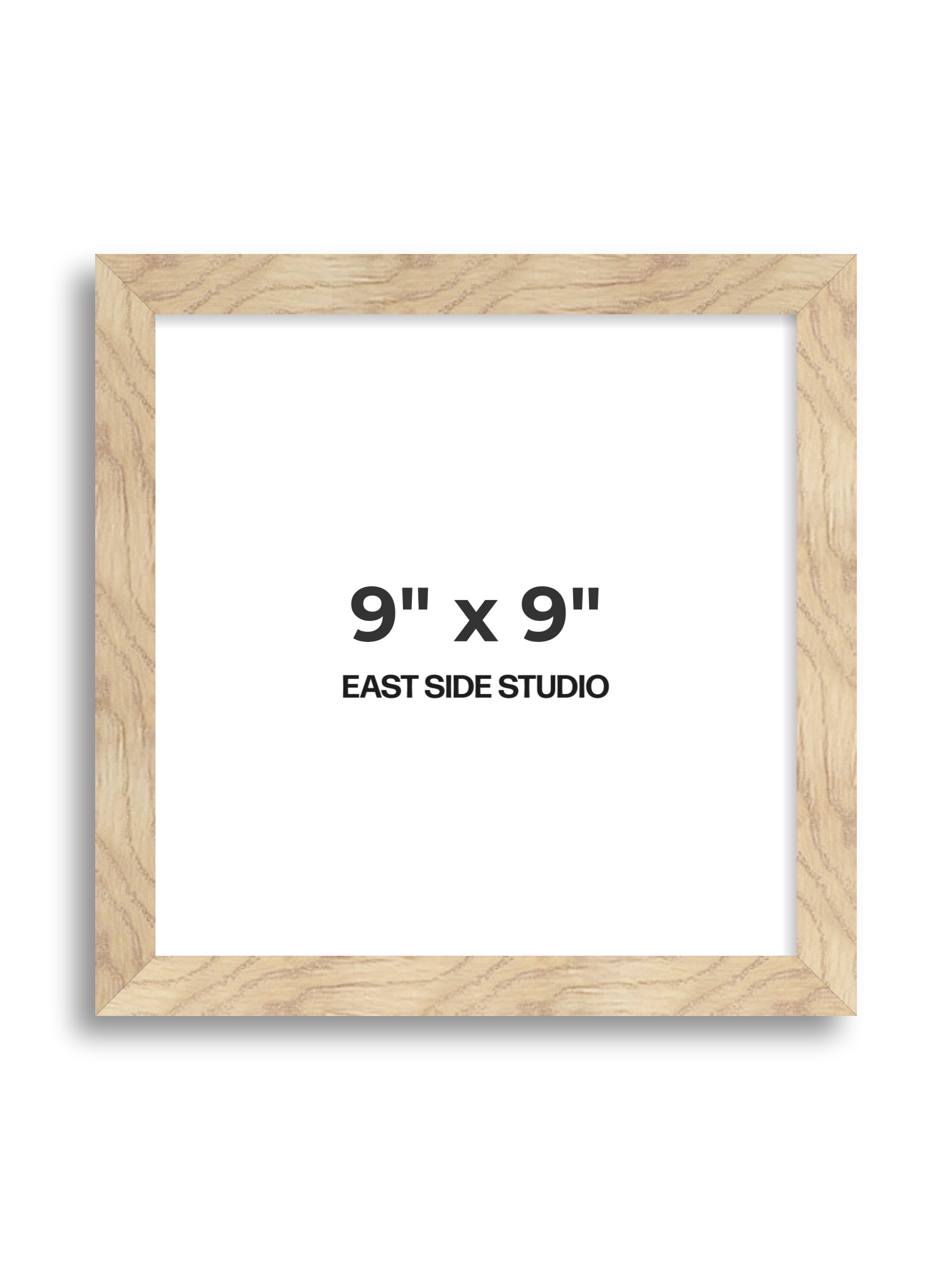 Oak Foil 9" x 9" picture frame