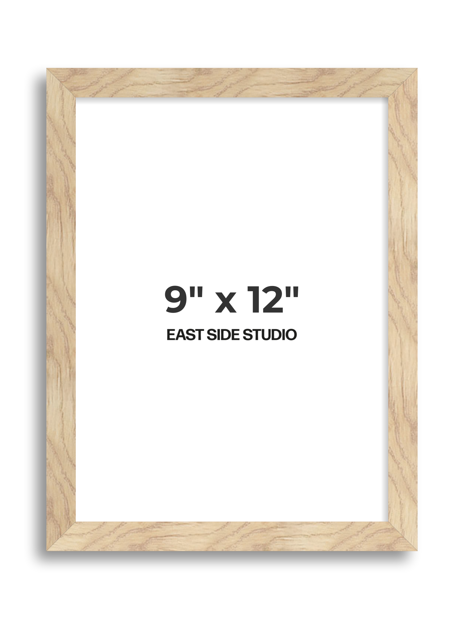 Oak Foil 9" x 12" picture frame