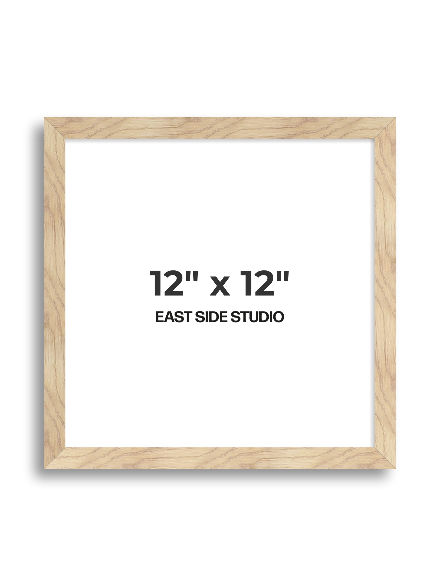 Oak Foil 12" x 12" picture frame