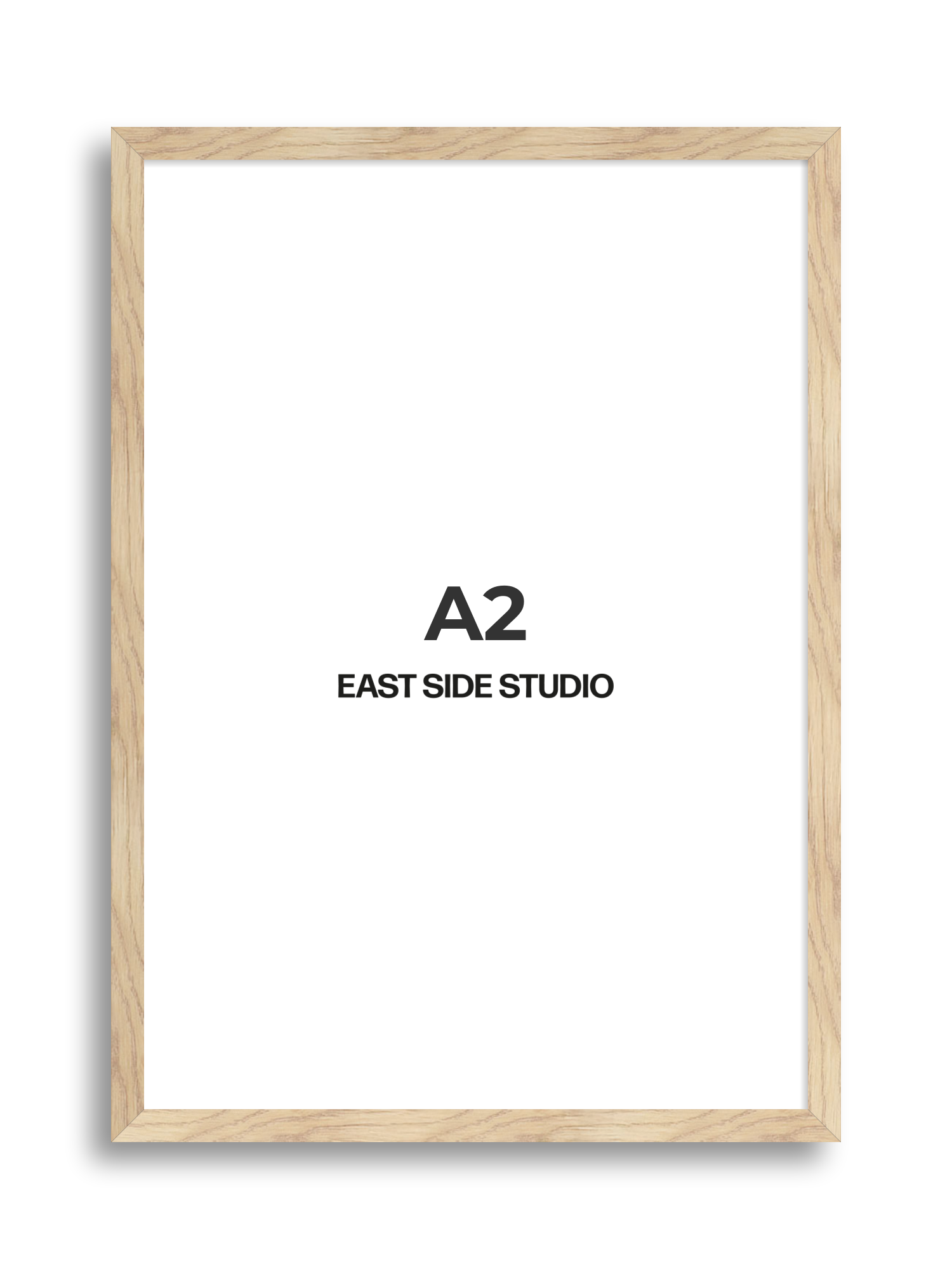 Oak Foil A2 picture frame