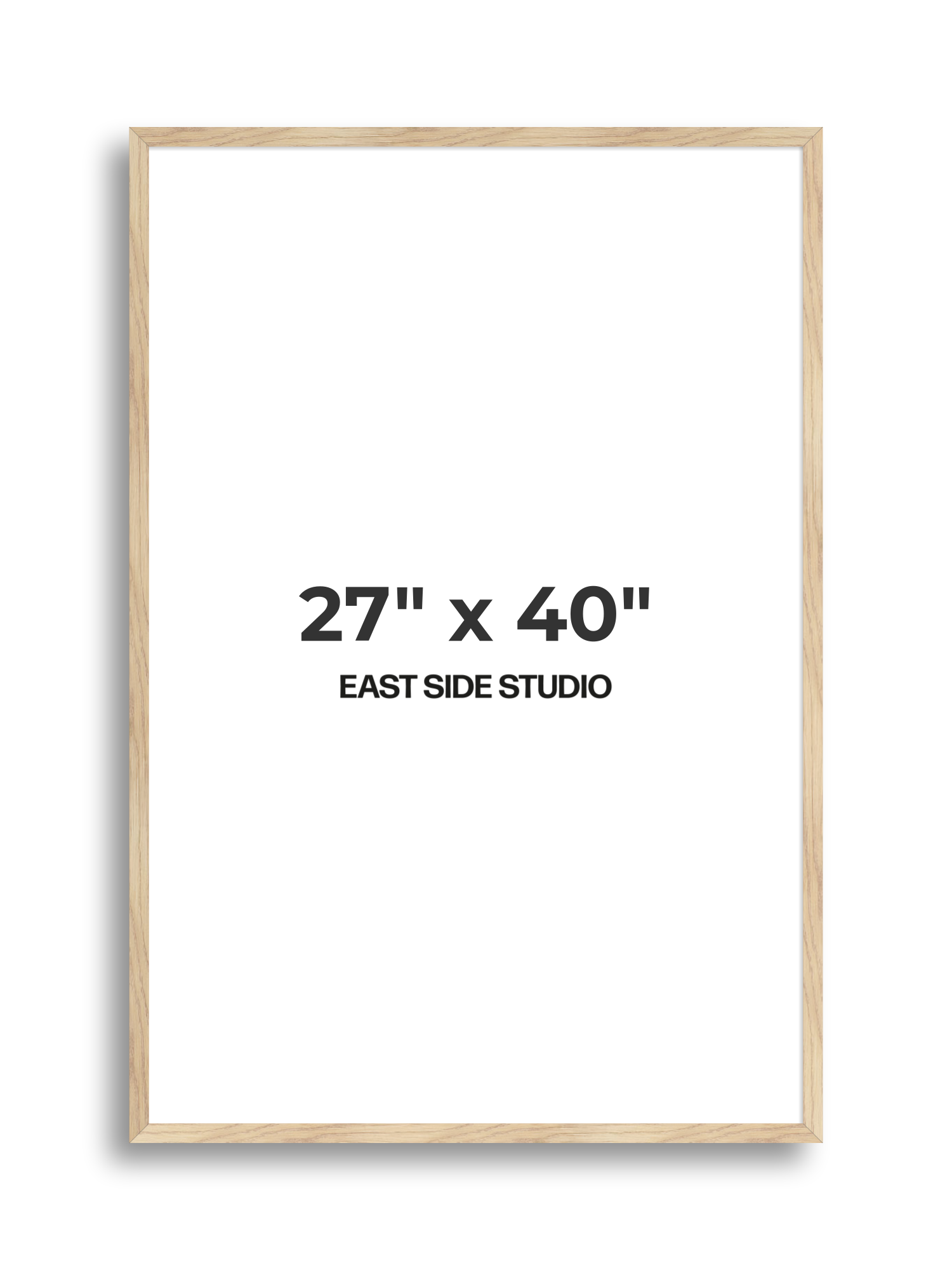 Oak Foil 27" x 40" picture frame
