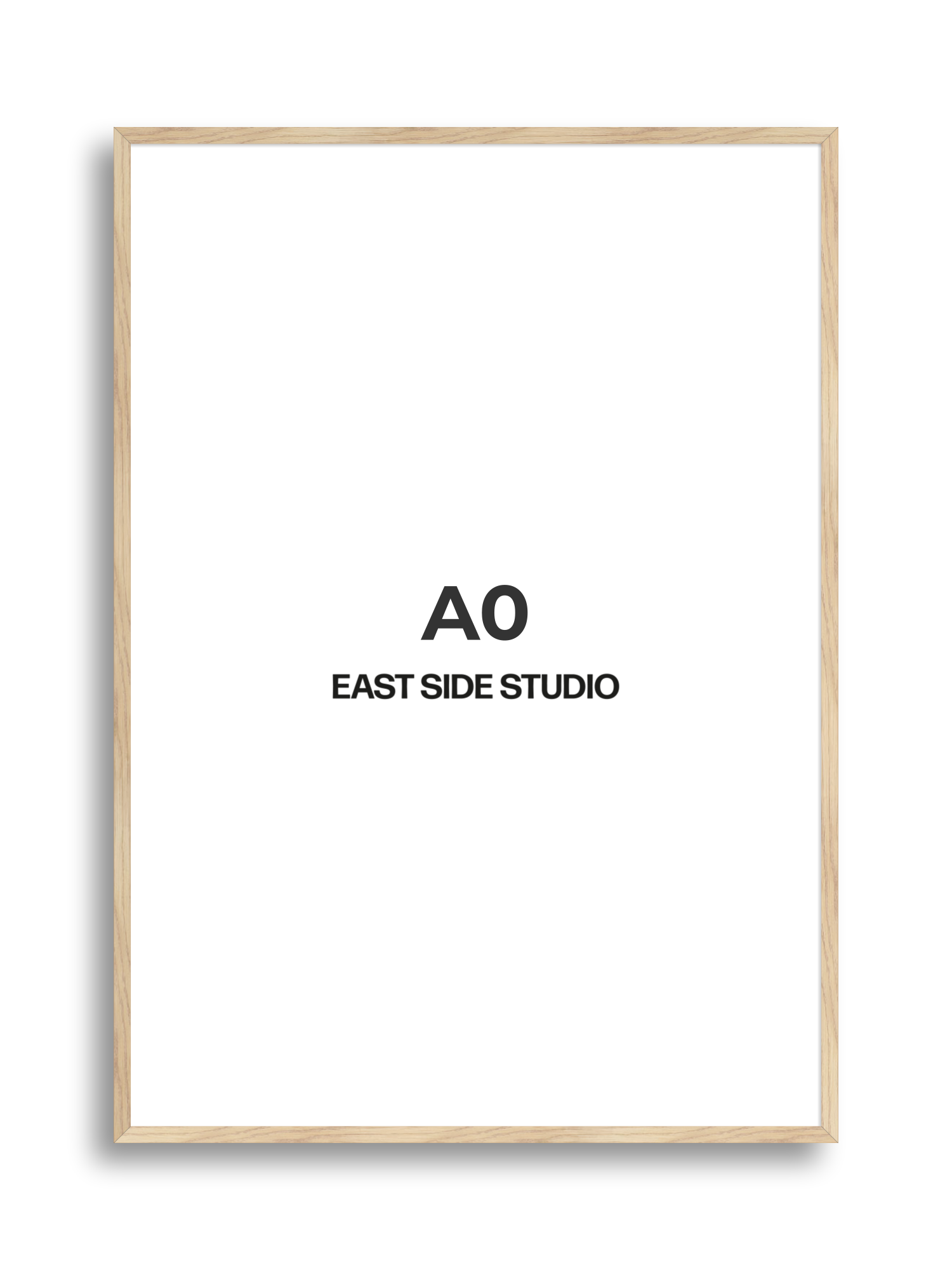 Oak Foil A0 picture frame