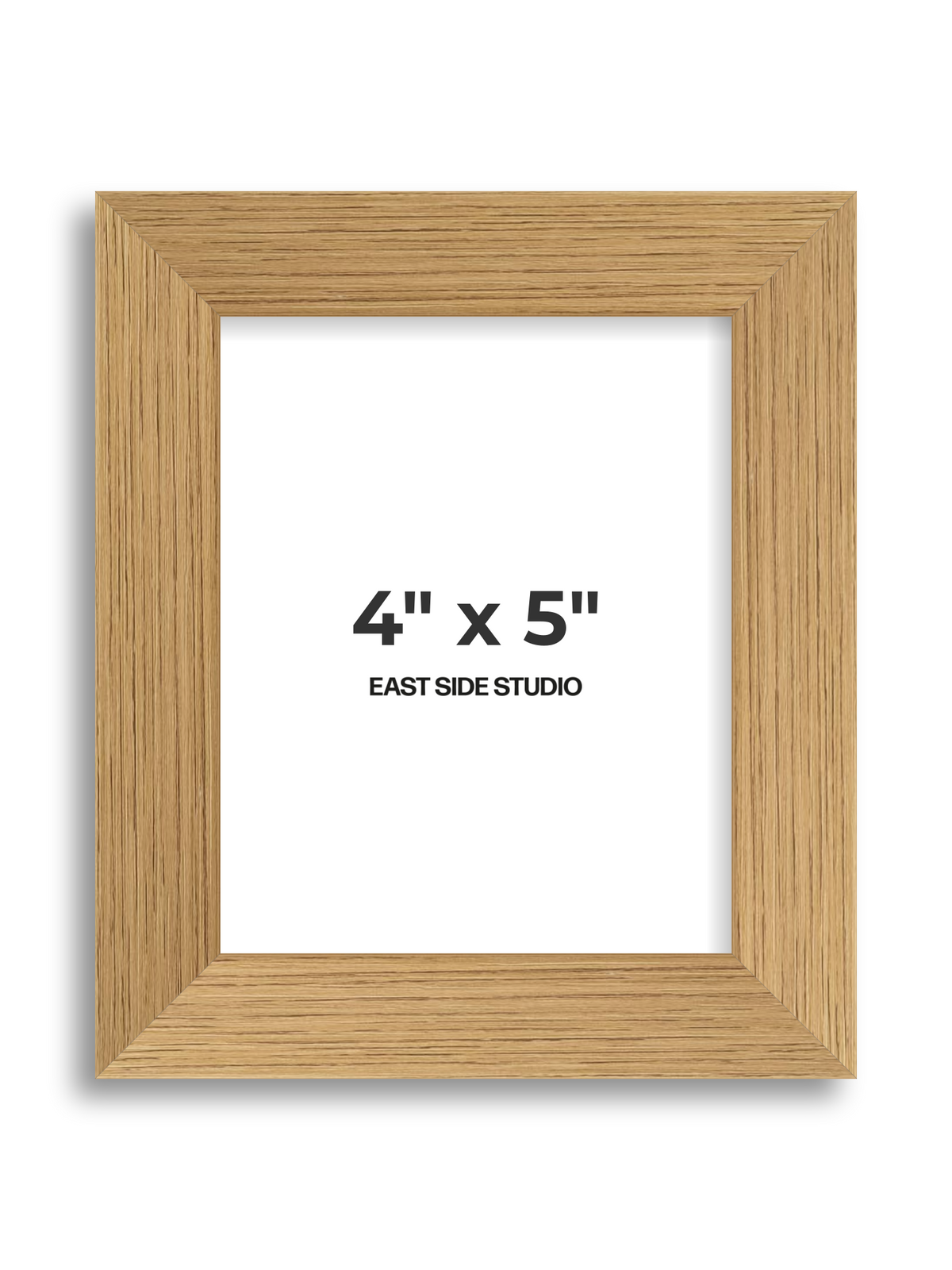 Oak Foil 4" x 5" picture frame
