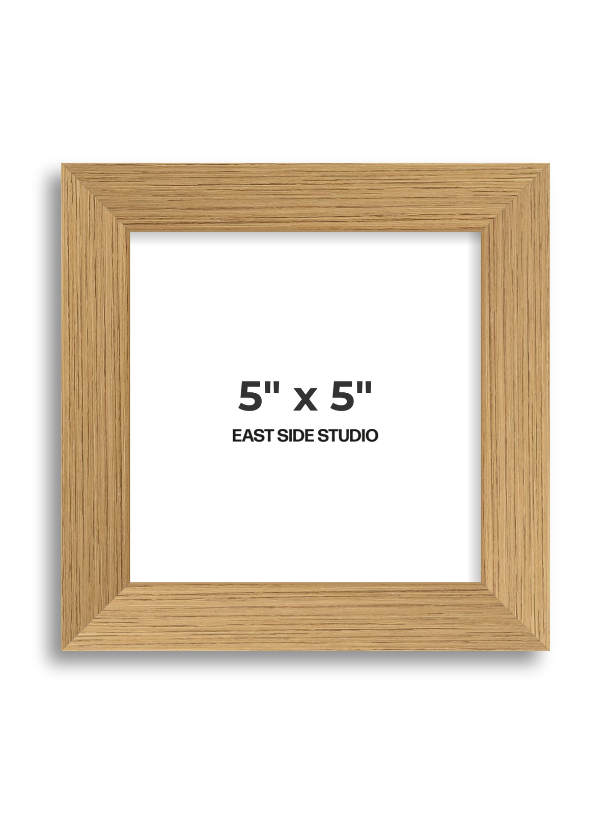 Oak Foil 5" x 5" picture frame