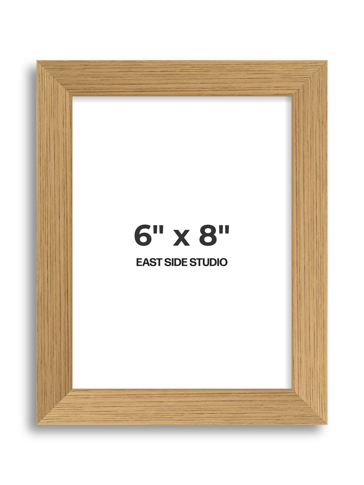 Oak Foil 6" x 8" picture frame