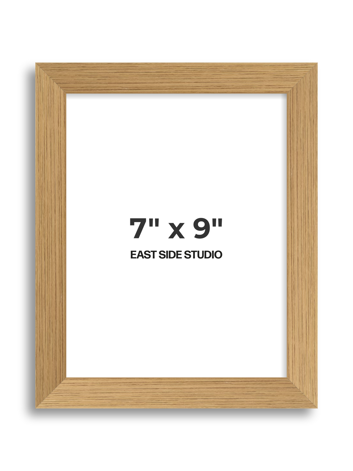 Oak Foil 7" x 9" picture frame
