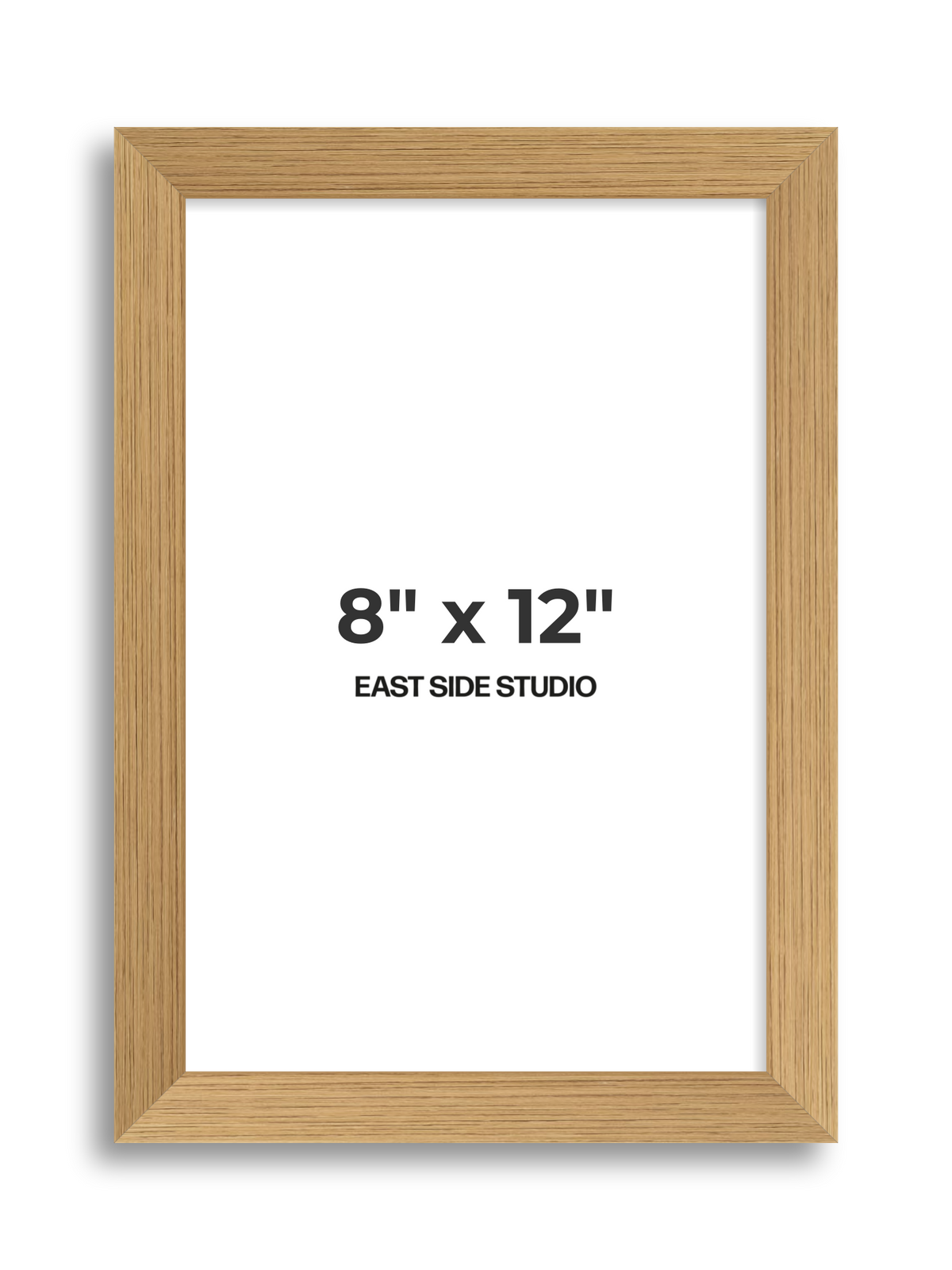Oak Foil 8" x 12" picture frame