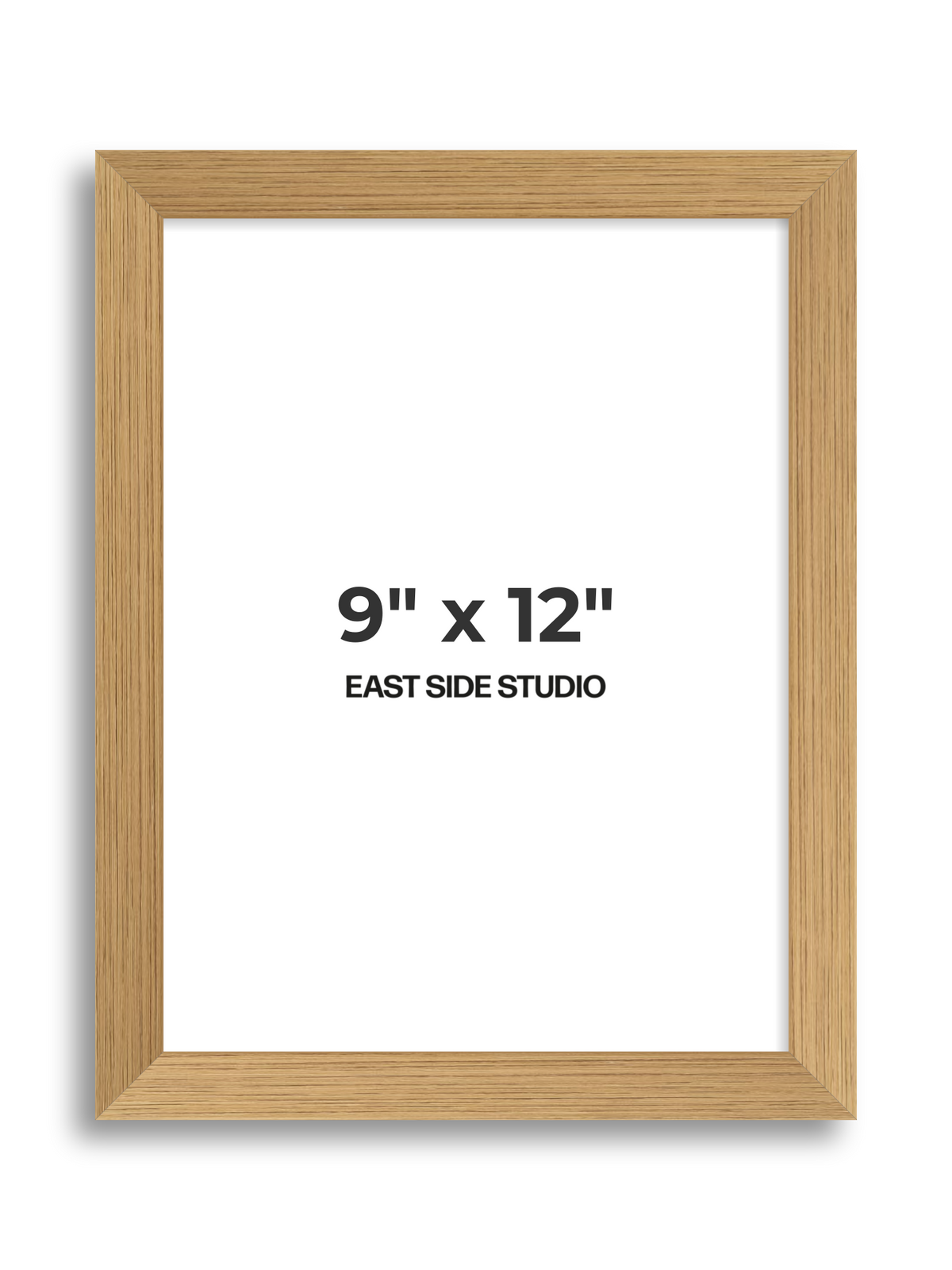 Oak Foil 9" x 12" picture frame