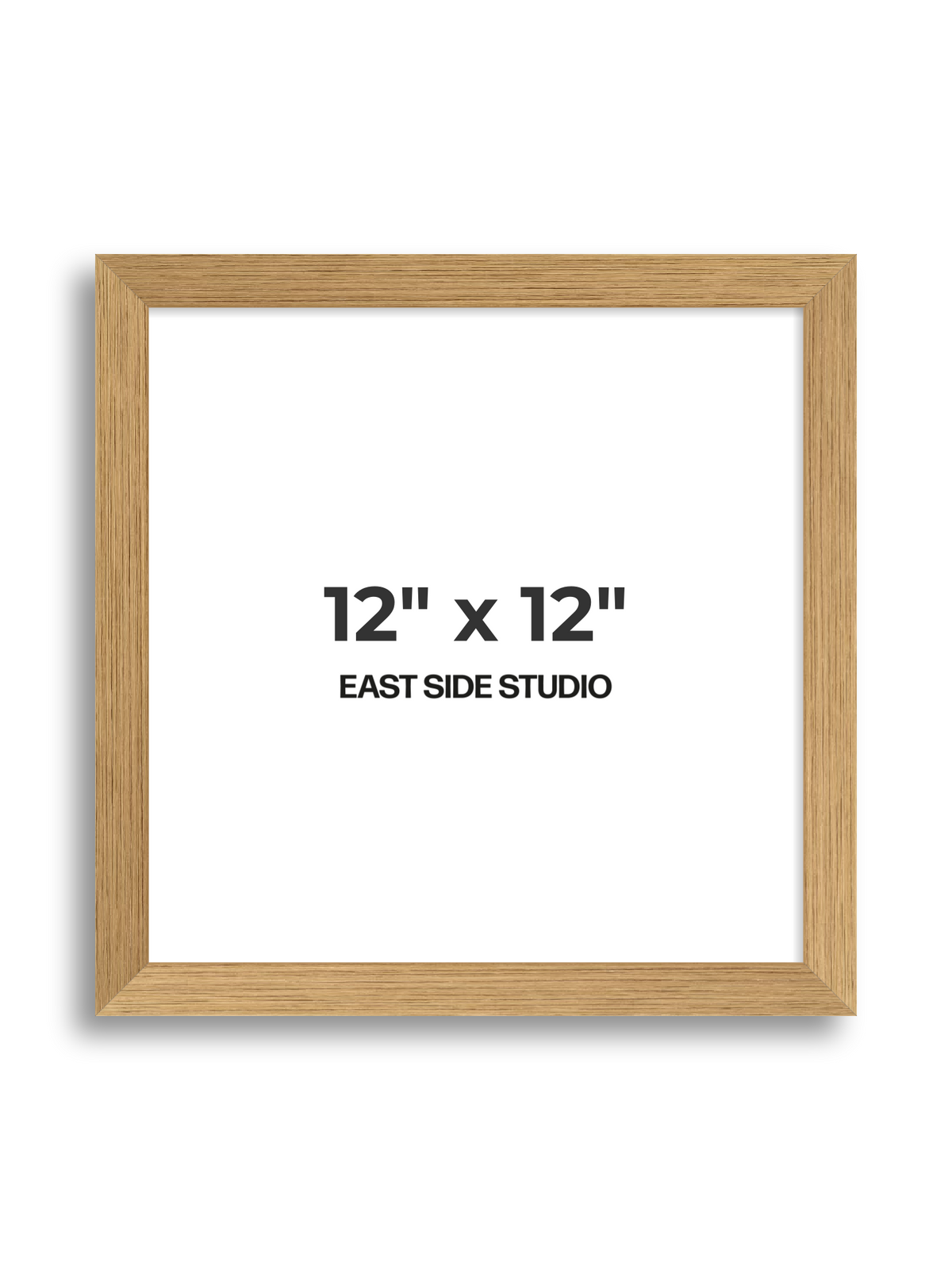 Oak Foil 12" x 12" picture frame