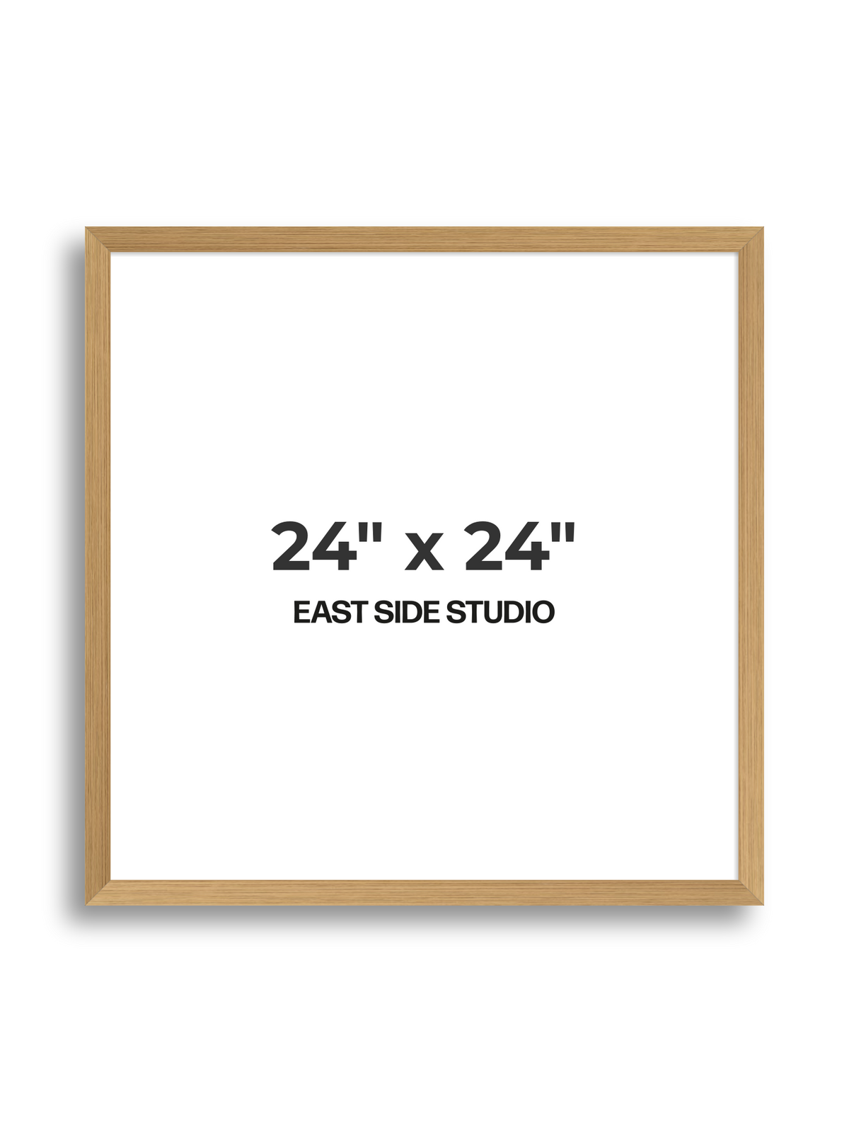 Oak Foil 24" x 24" picture frame