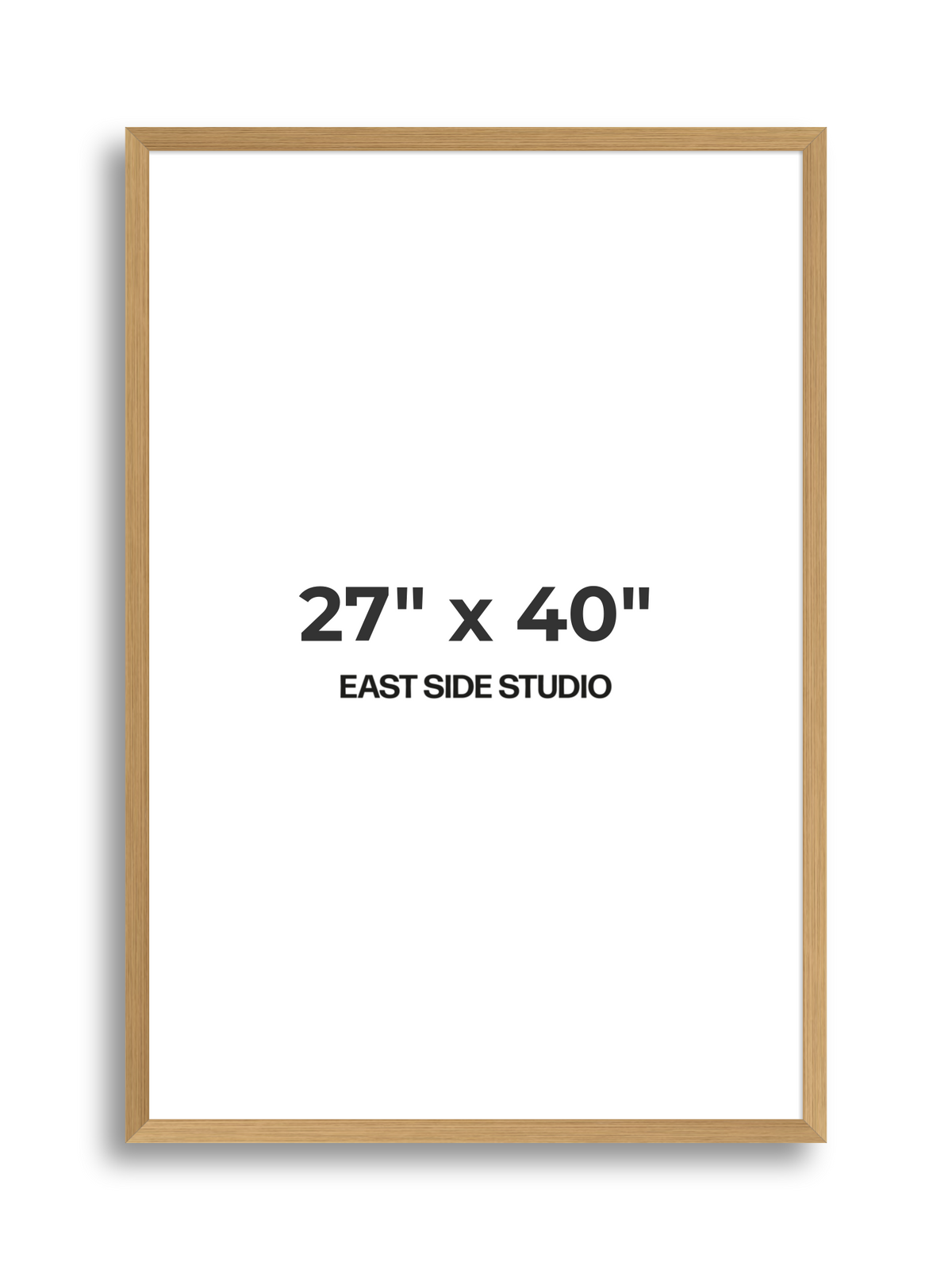 Oak Foil 27" x 40" picture frame