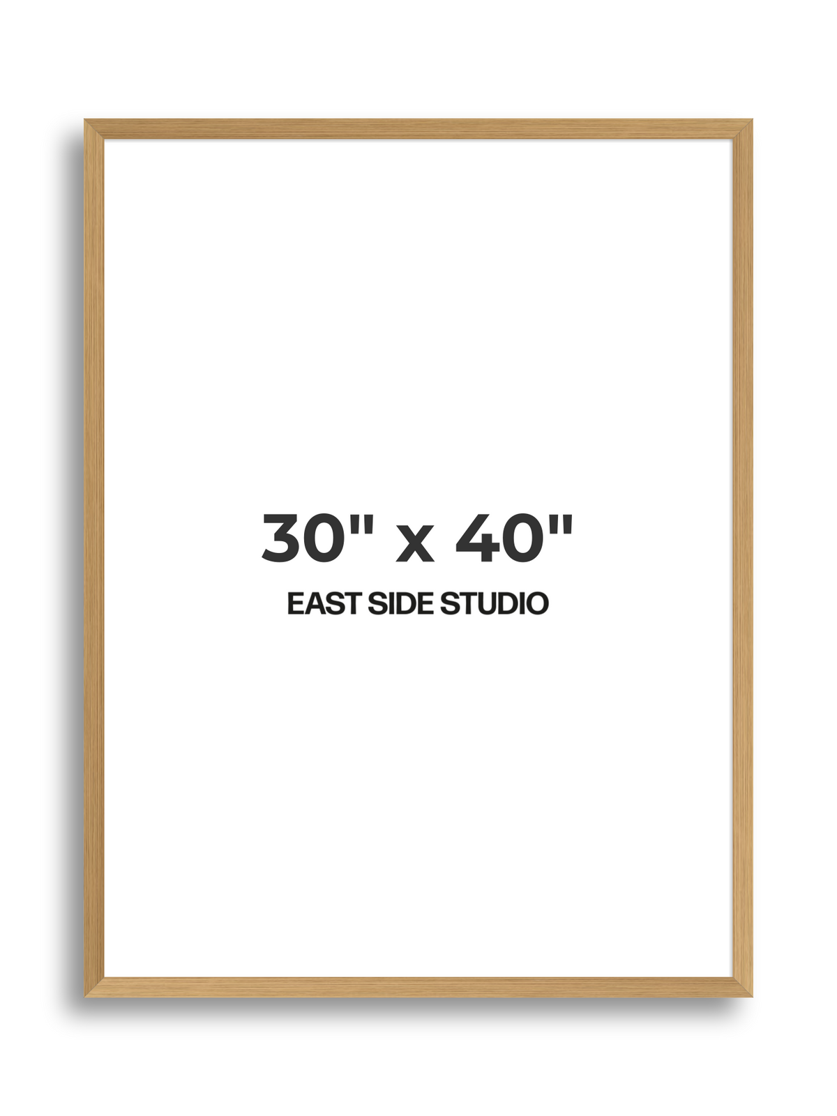 Oak Foil 30" x 40" picture frame
