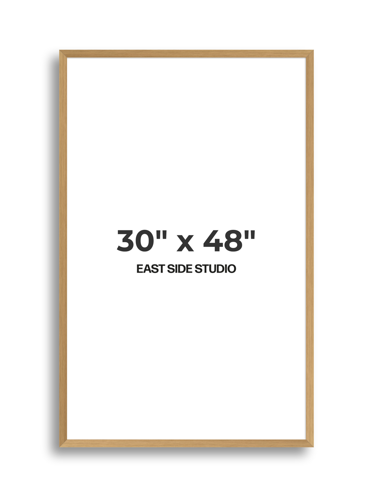 Oak Foil 30" x 48" picture frame