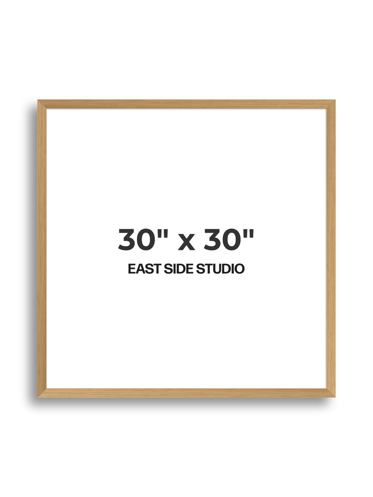 Oak Foil 30" x 30" picture frame