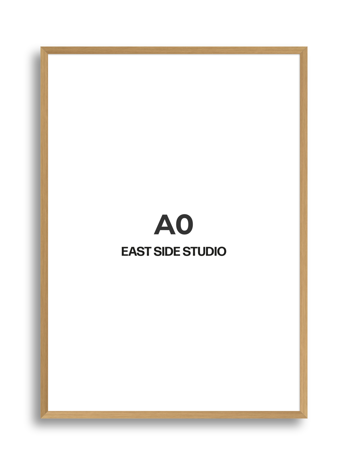 Oak Foil A0 picture frame