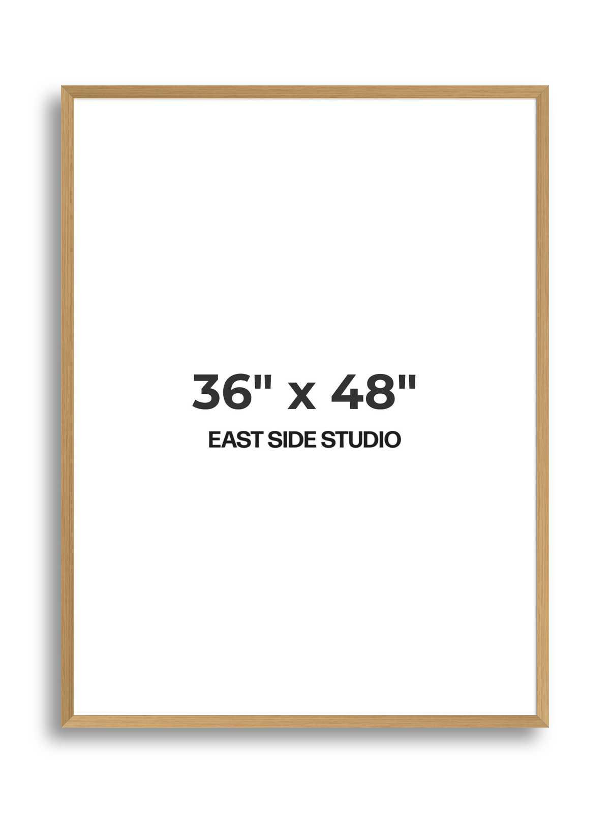Oak Foil 36" x 48" picture frame