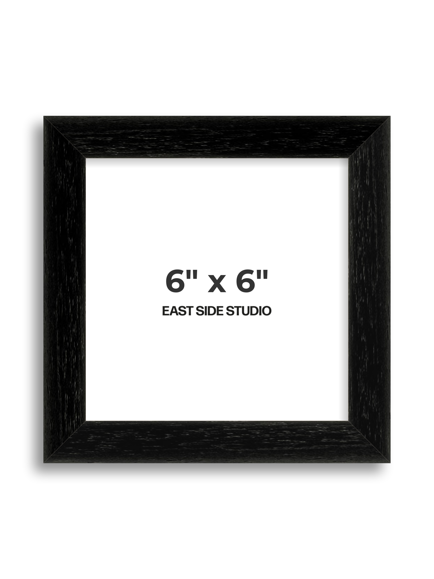 Black Grain 6" x 6" picture frame