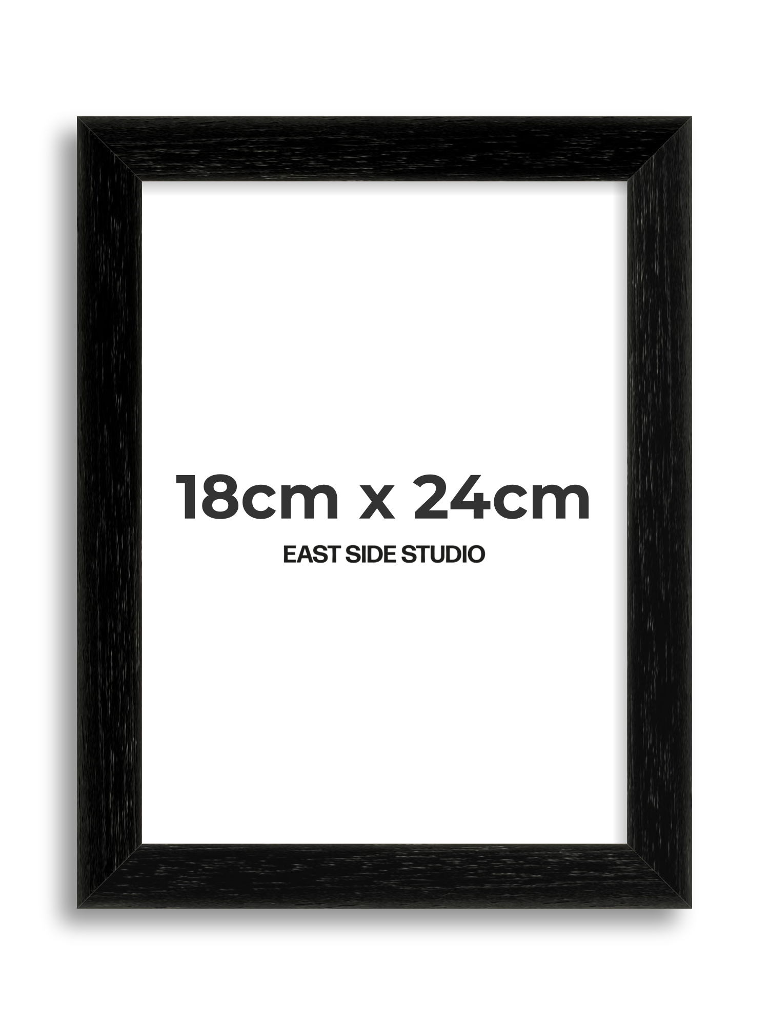 Black Grain 18cm x 24cm picture frame