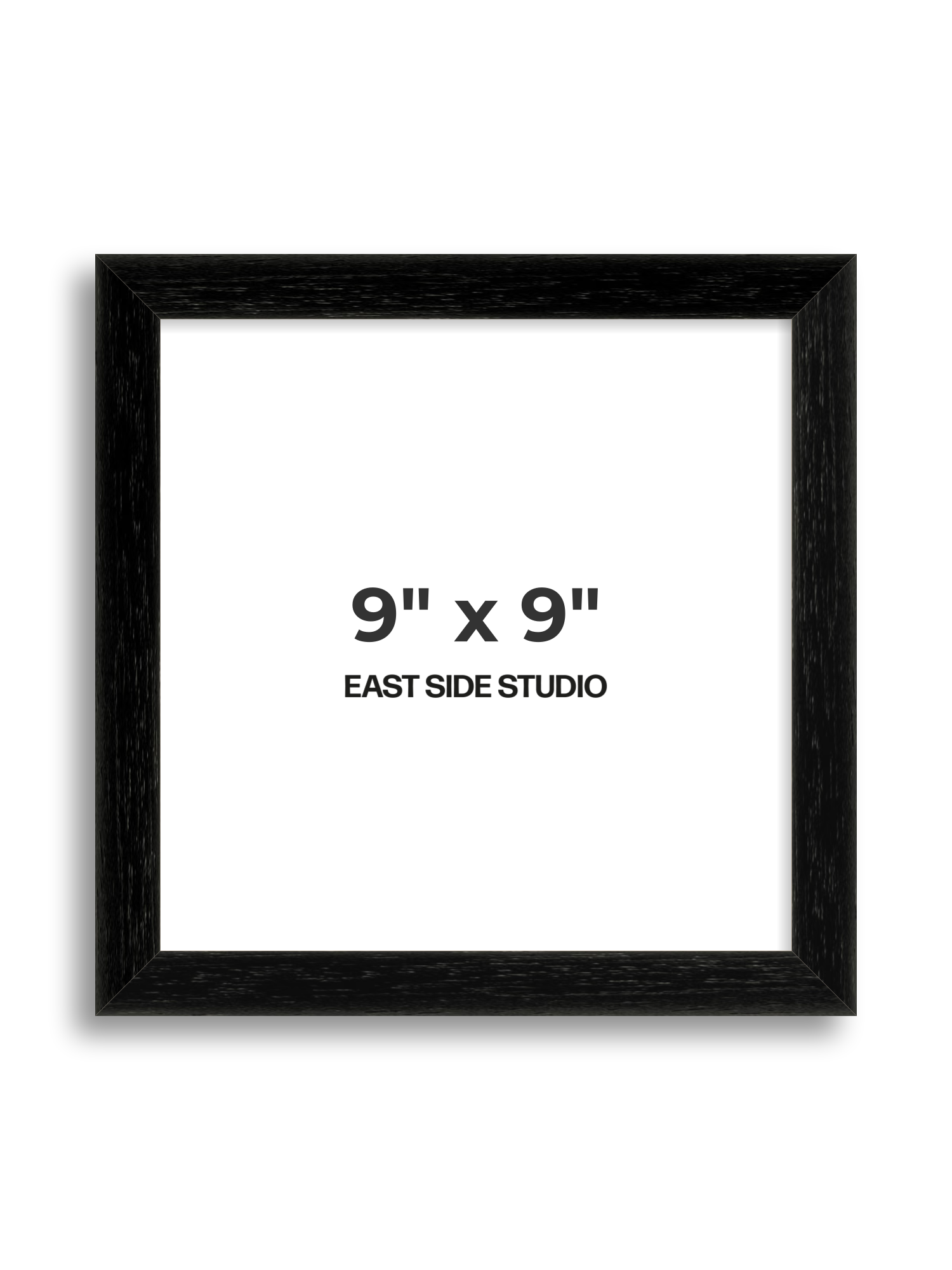 Black Grain 9" x 9" picture frame