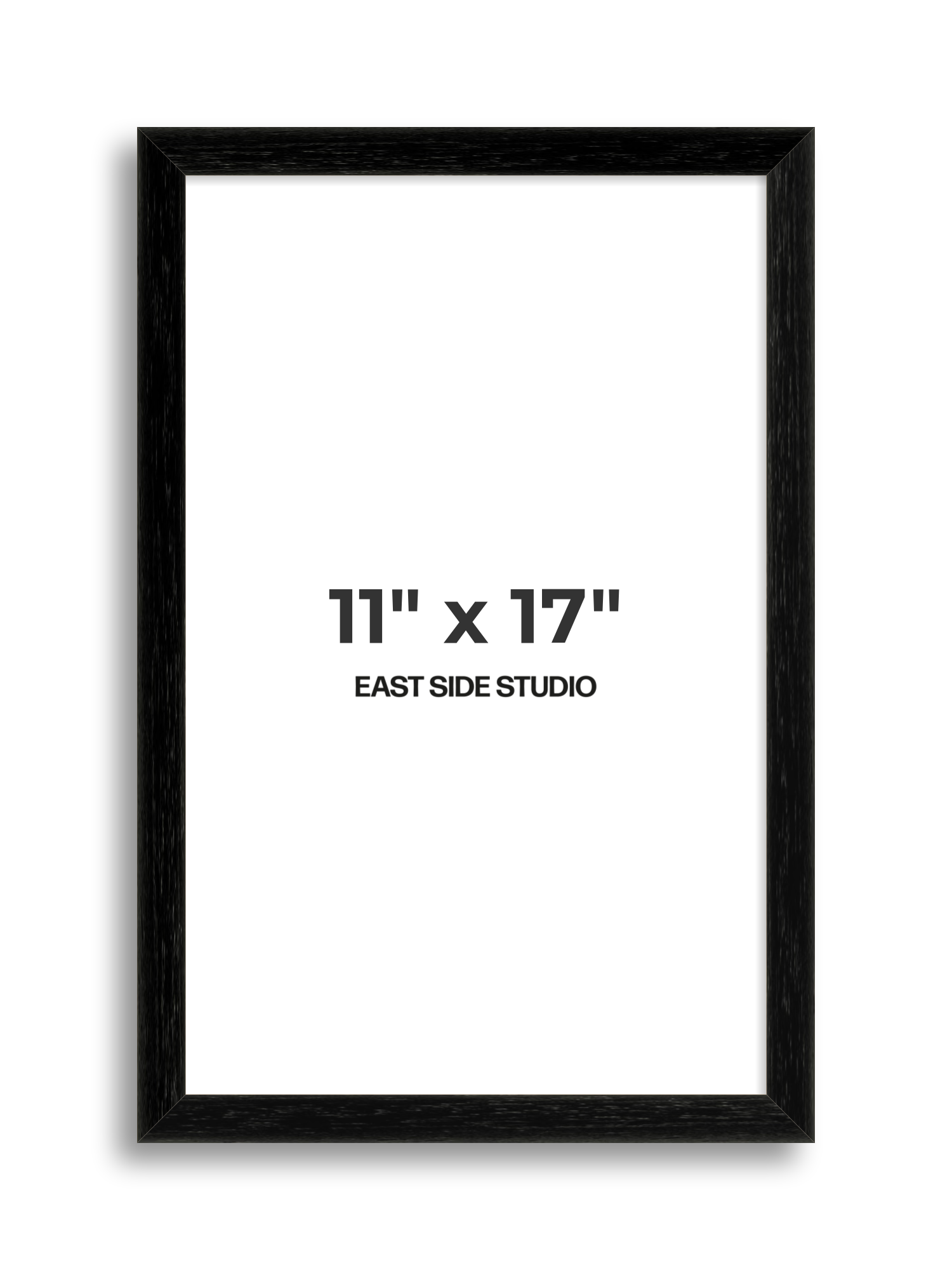 Black Grain 11" x 17" picture frame