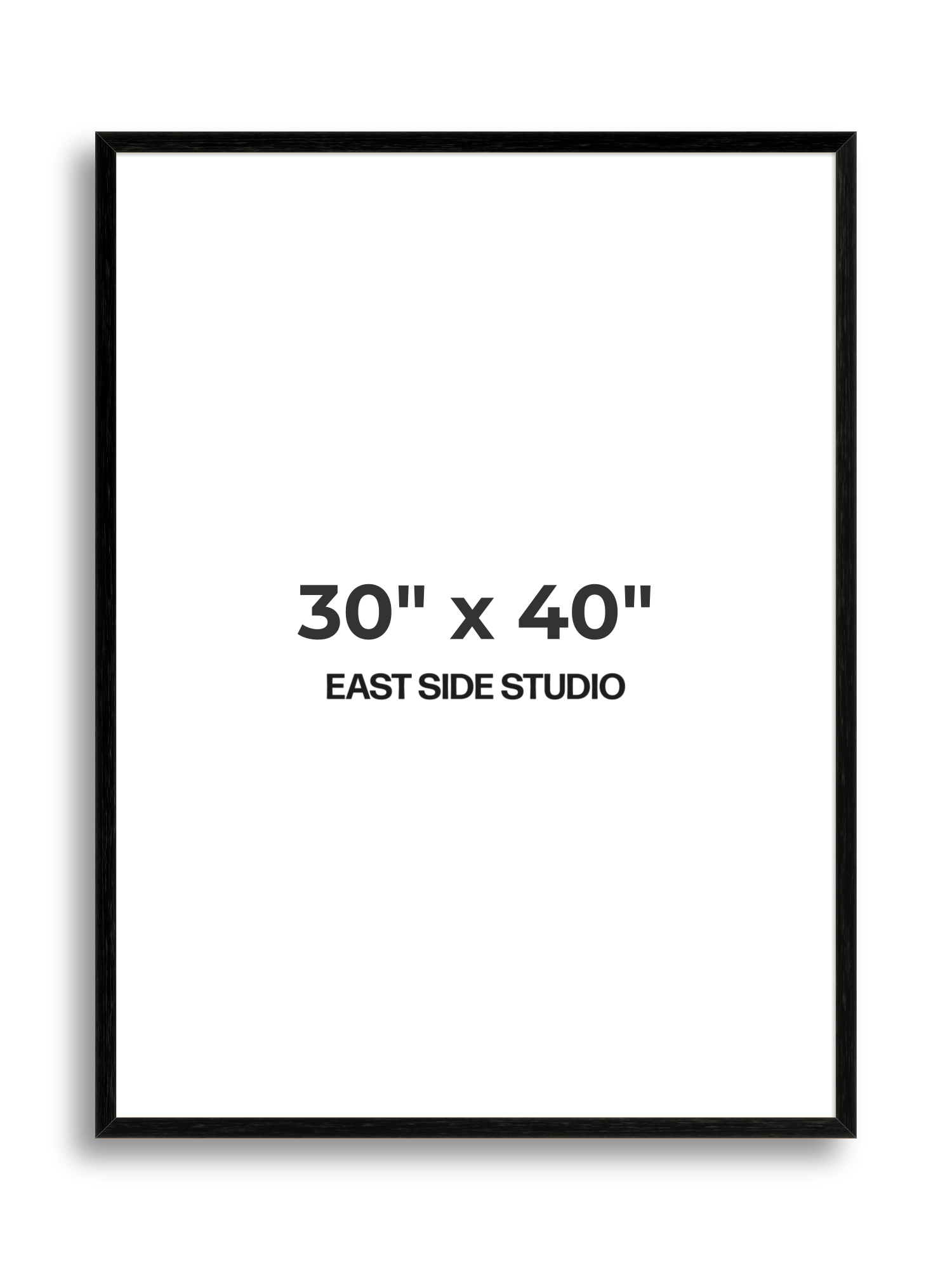 Black Grain 30" x 40" picture frame