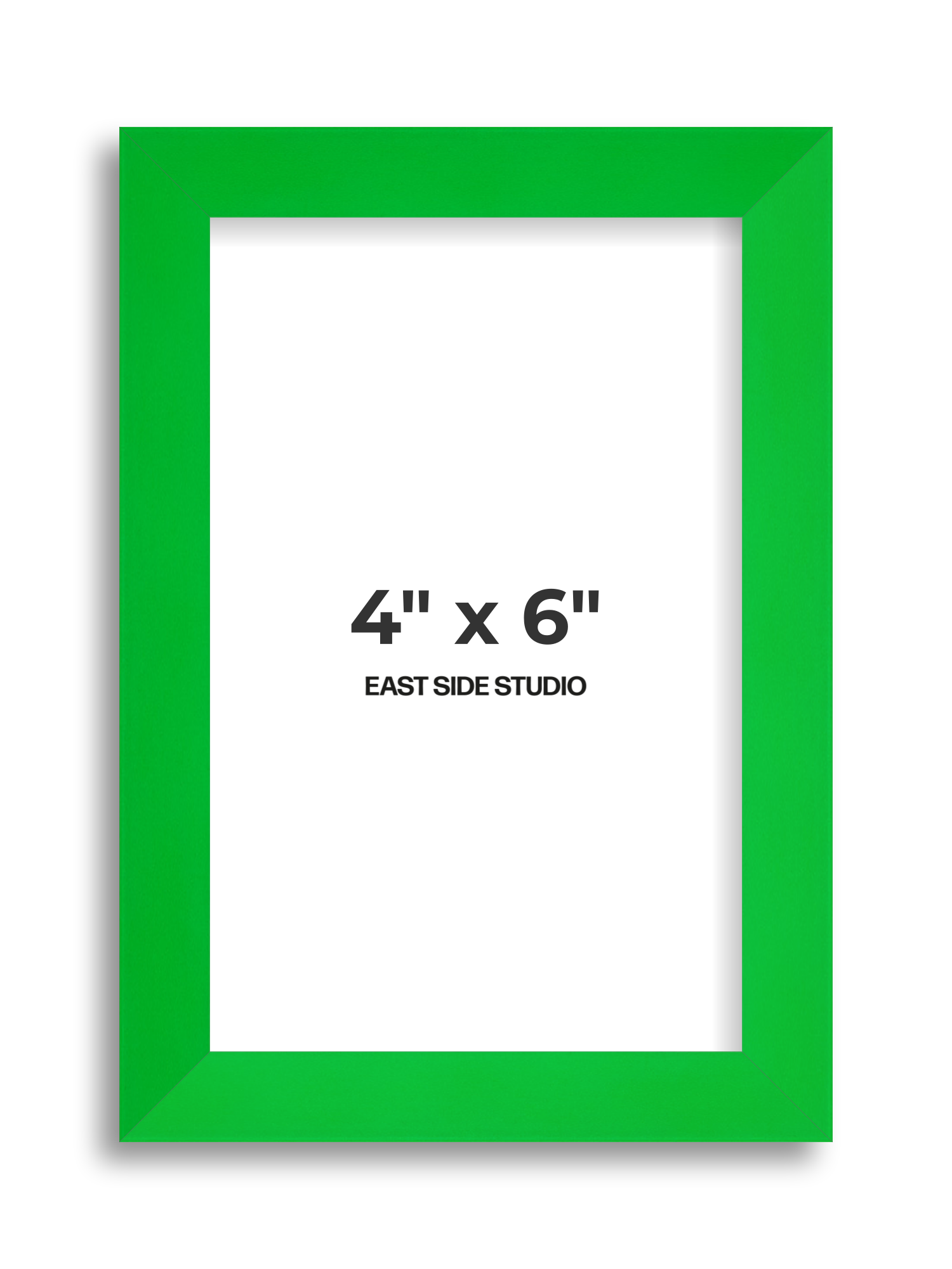Neon Green 4" x 6" picture frame